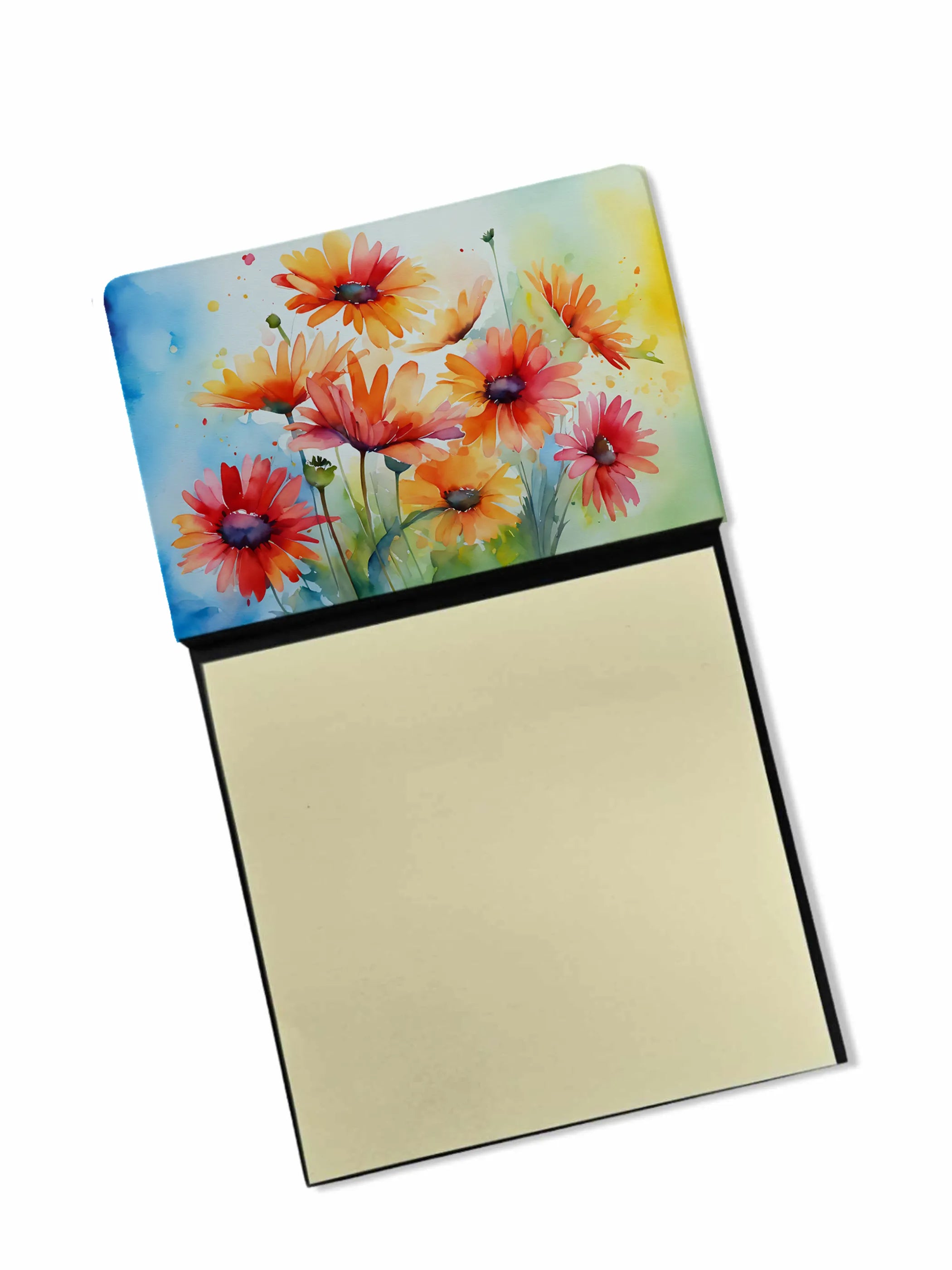 Flowers in Watercolor Sticky Note Holder - Pack Of: 1 | Collection name: Flowers in watercolor