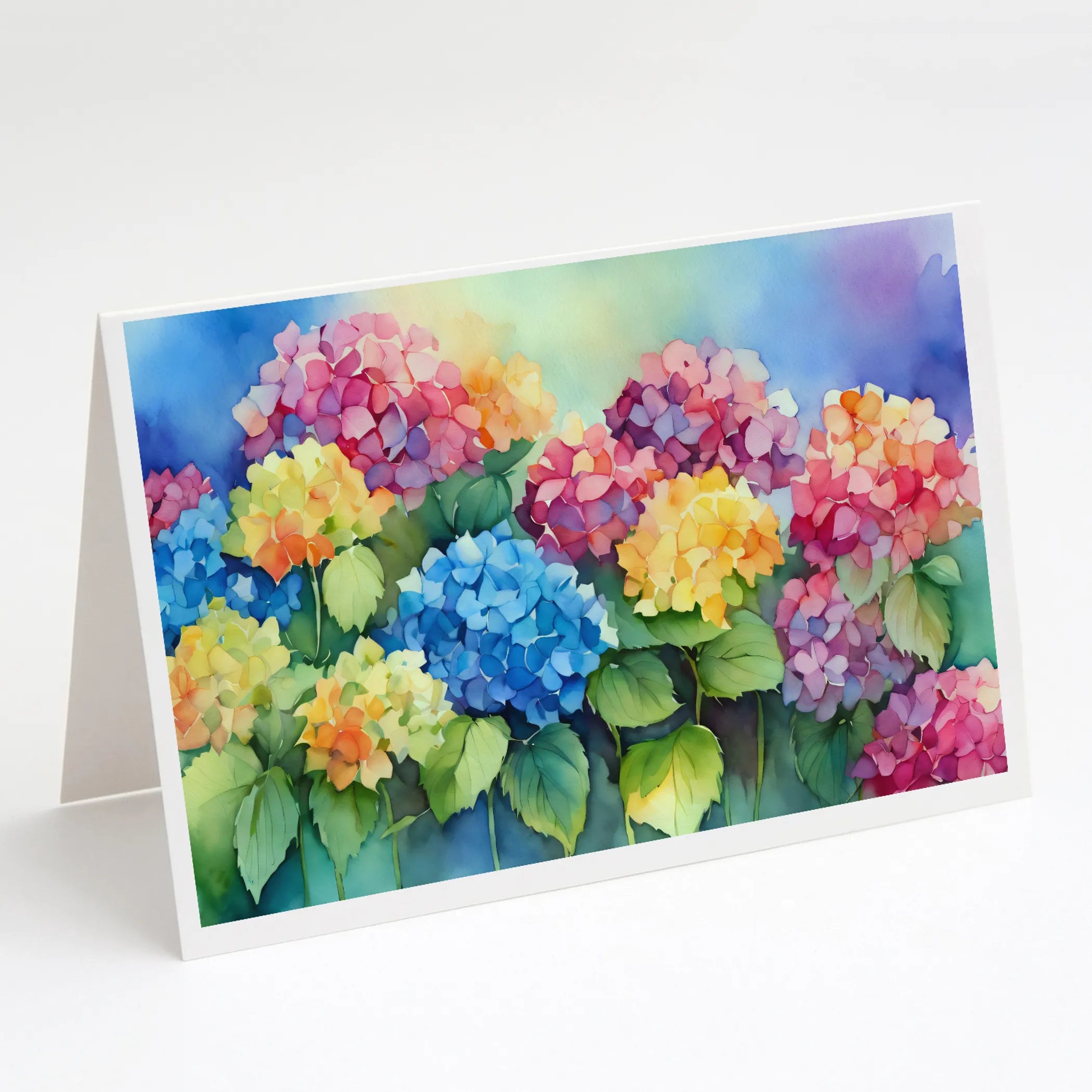 Flowers in Watercolor Greeting Cards  - Size: 5X7 | Pack Of: 1 | Collection name: Flowers in watercolor