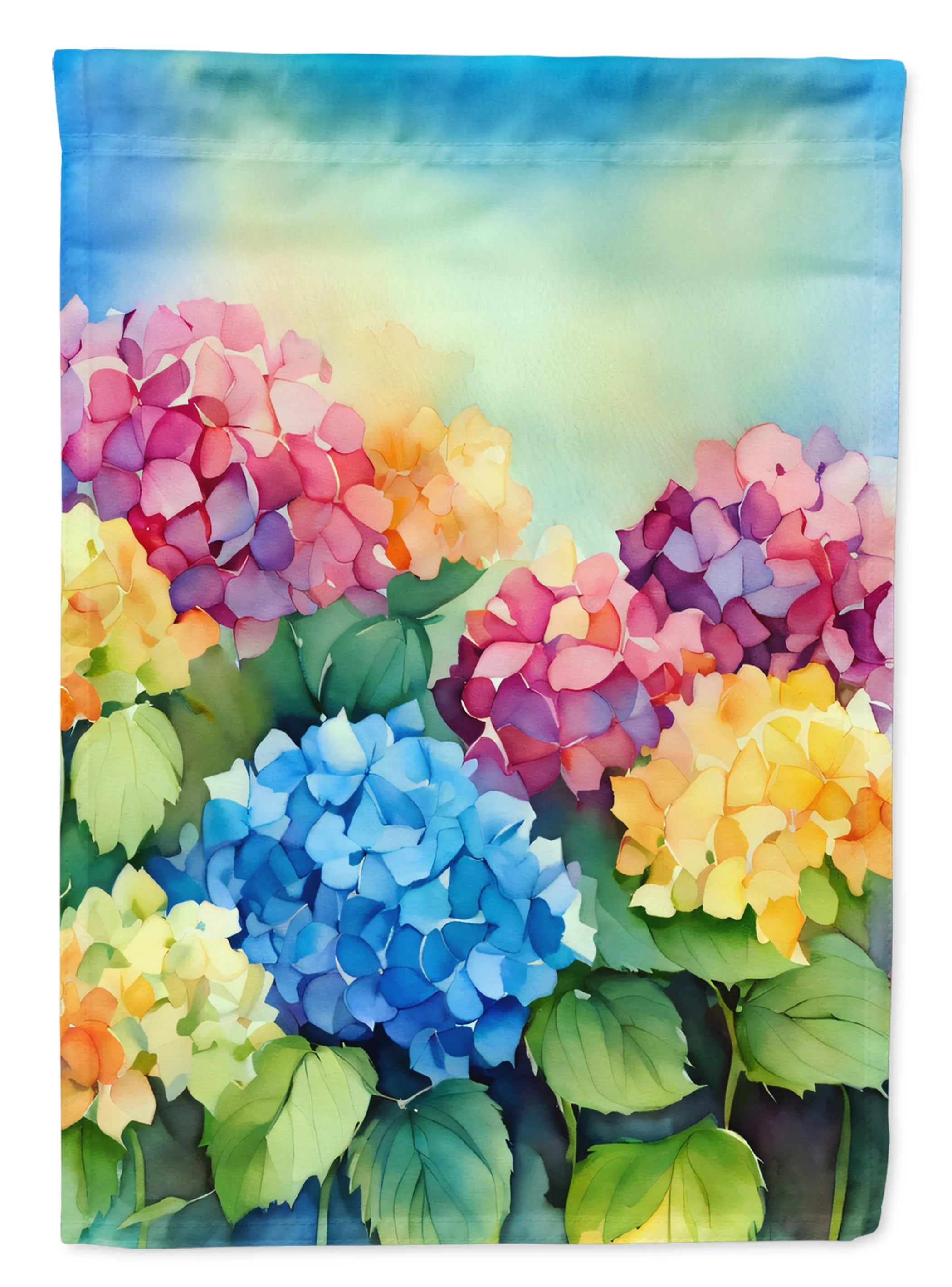 Flowers in Watercolor Decorative Flag - Pack Of: 1 | Collection name: Flowers in watercolor