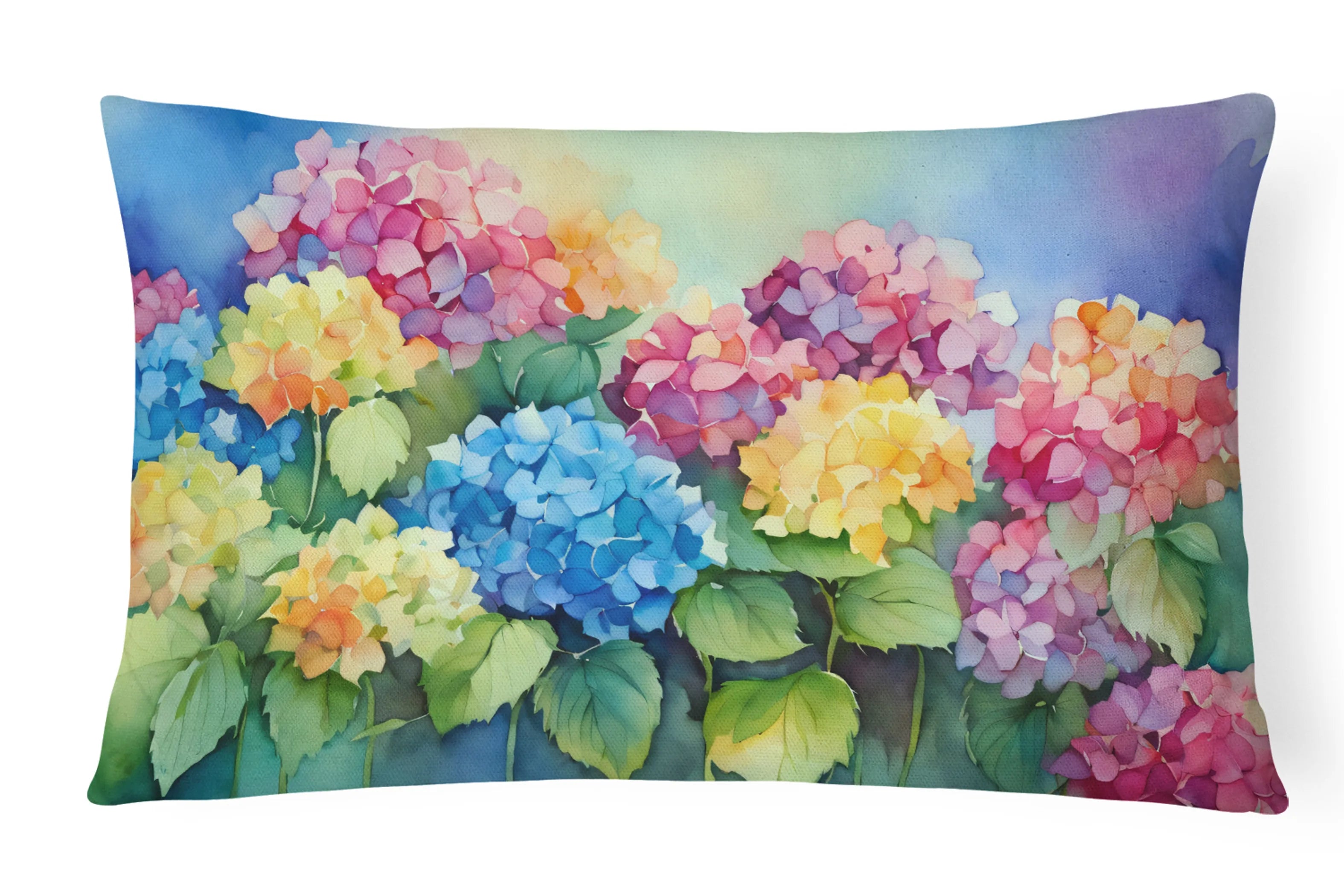 Flowers in Watercolor Throw Pillow - Pack Of: 1 | Collection name: Flowers in watercolor