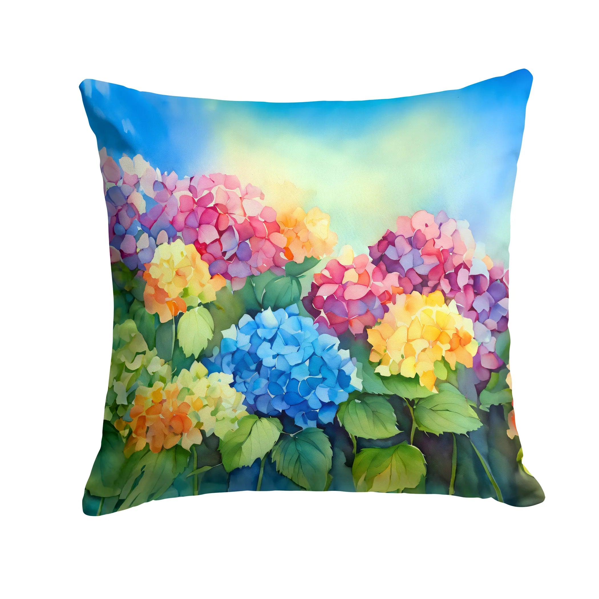 Flowers in Watercolor Throw Pillow - Pack Of: 1 | Collection name: Flowers in watercolor