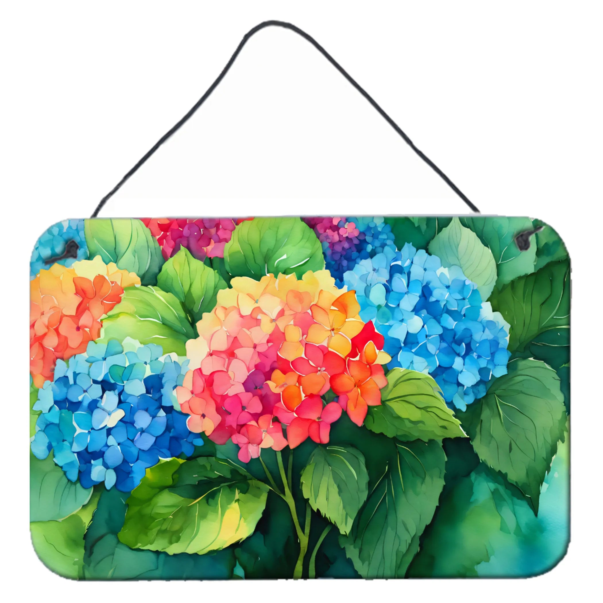 Flowers in Watercolor Wall or Door Hanging Prints - Size: 8HX12W | Pack Of: 1 | Collection name: Flowers in watercolor
