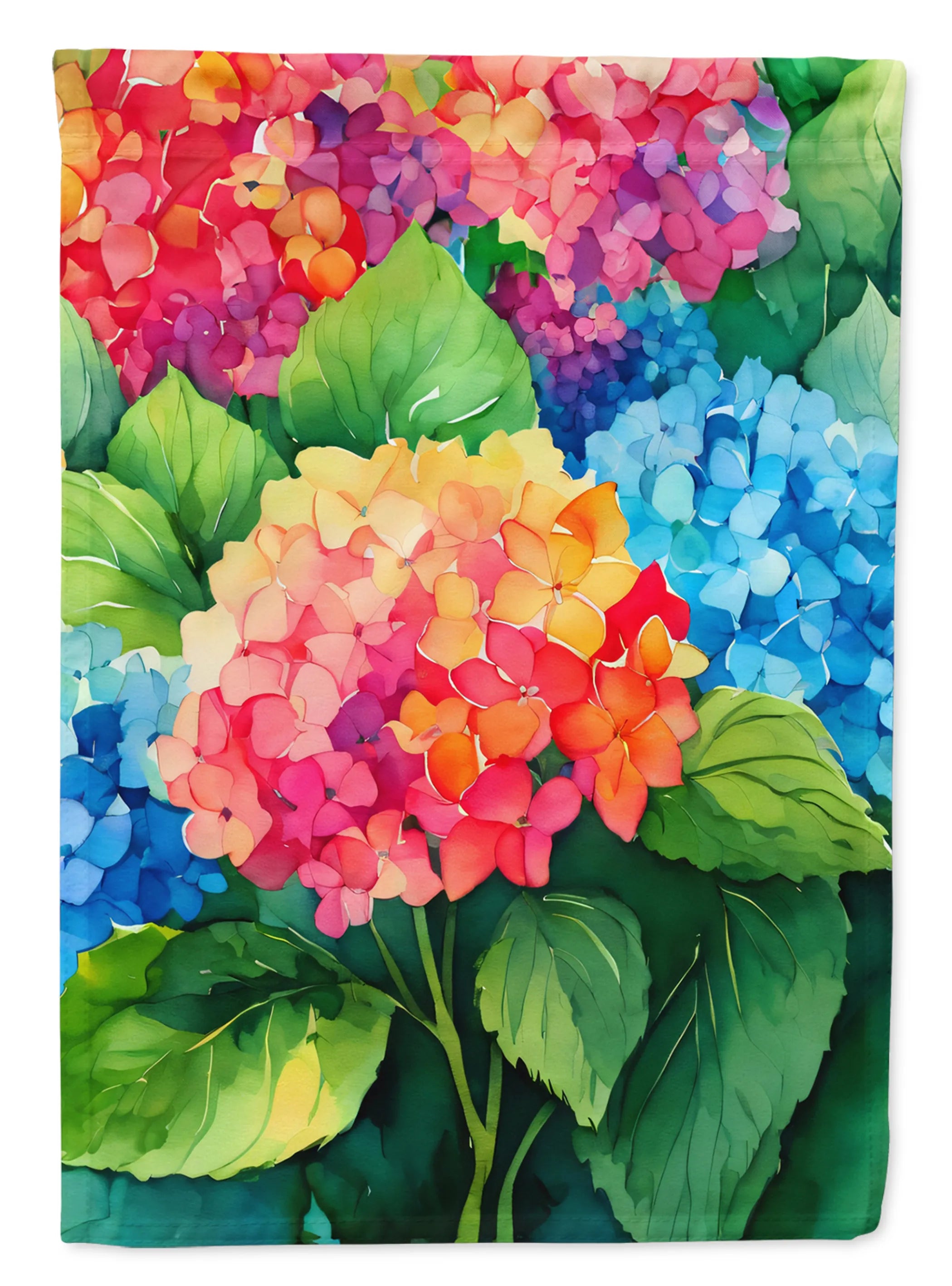 Flowers in Watercolor Decorative Flag - Pack Of: 1 | Collection name: Flowers in watercolor