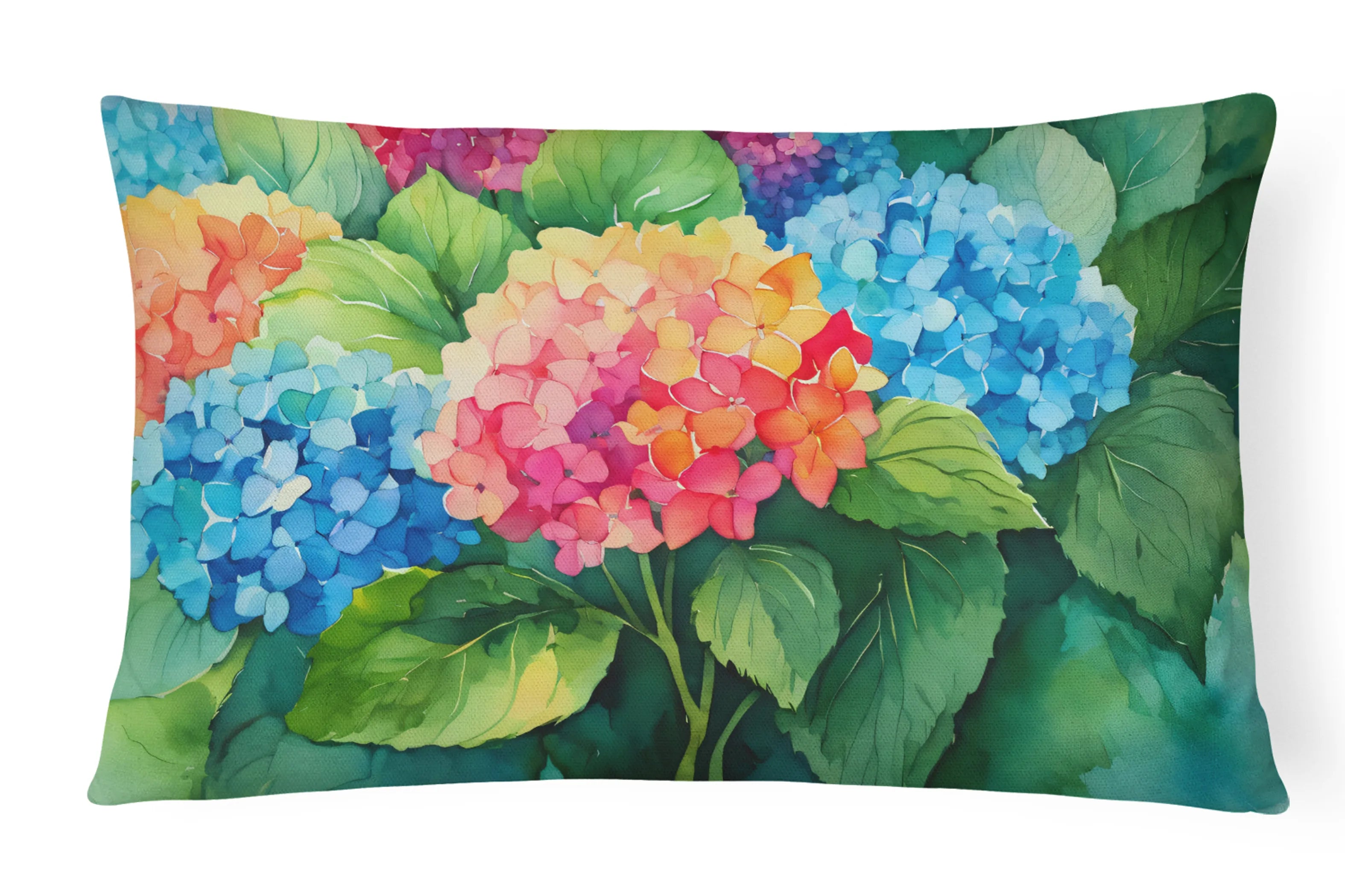 Flowers in Watercolor Throw Pillow - Pack Of: 1 | Collection name: Flowers in watercolor