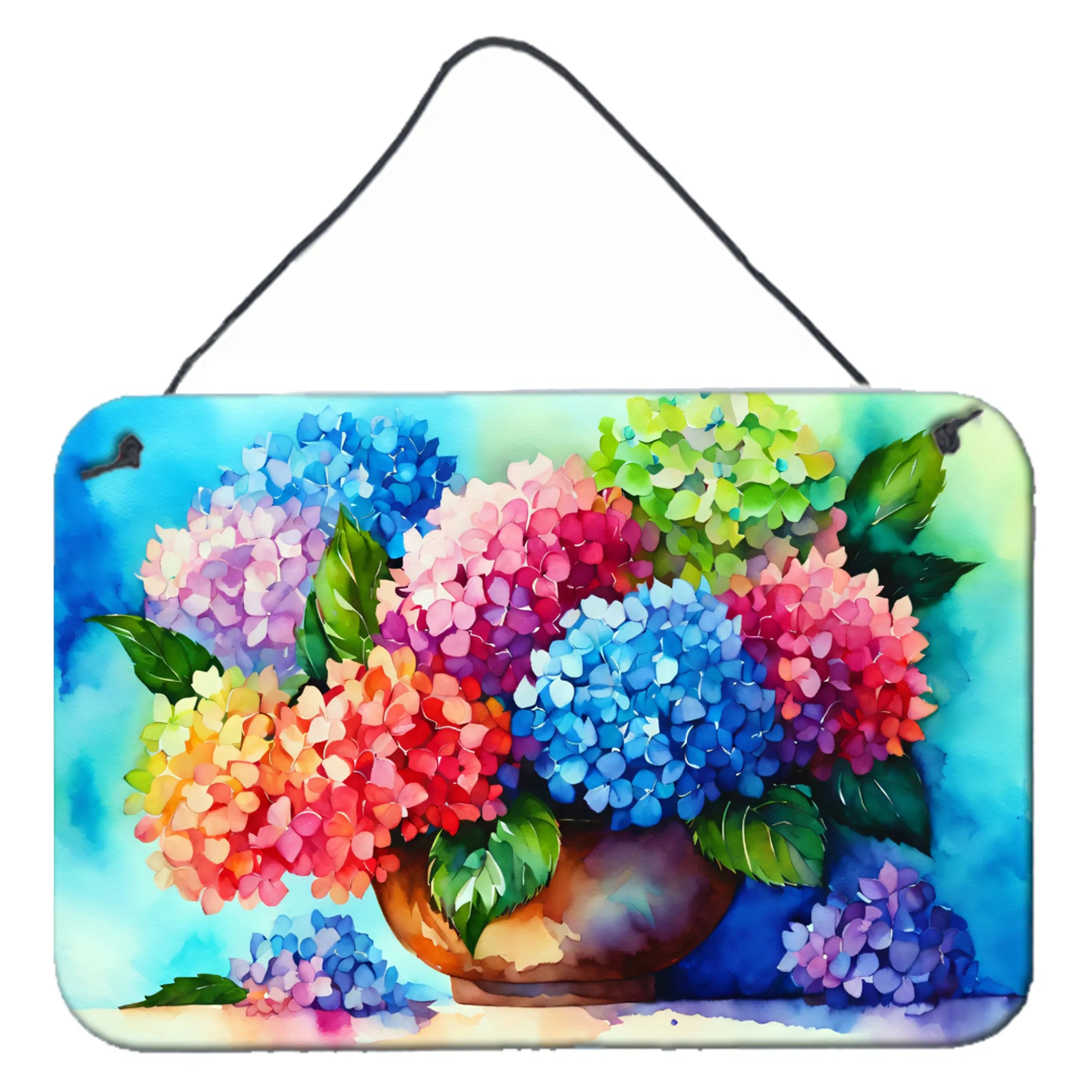 Flowers in Watercolor Wall or Door Hanging Prints - Size: 8HX12W | Pack Of: 1 | Collection name: Flowers in watercolor