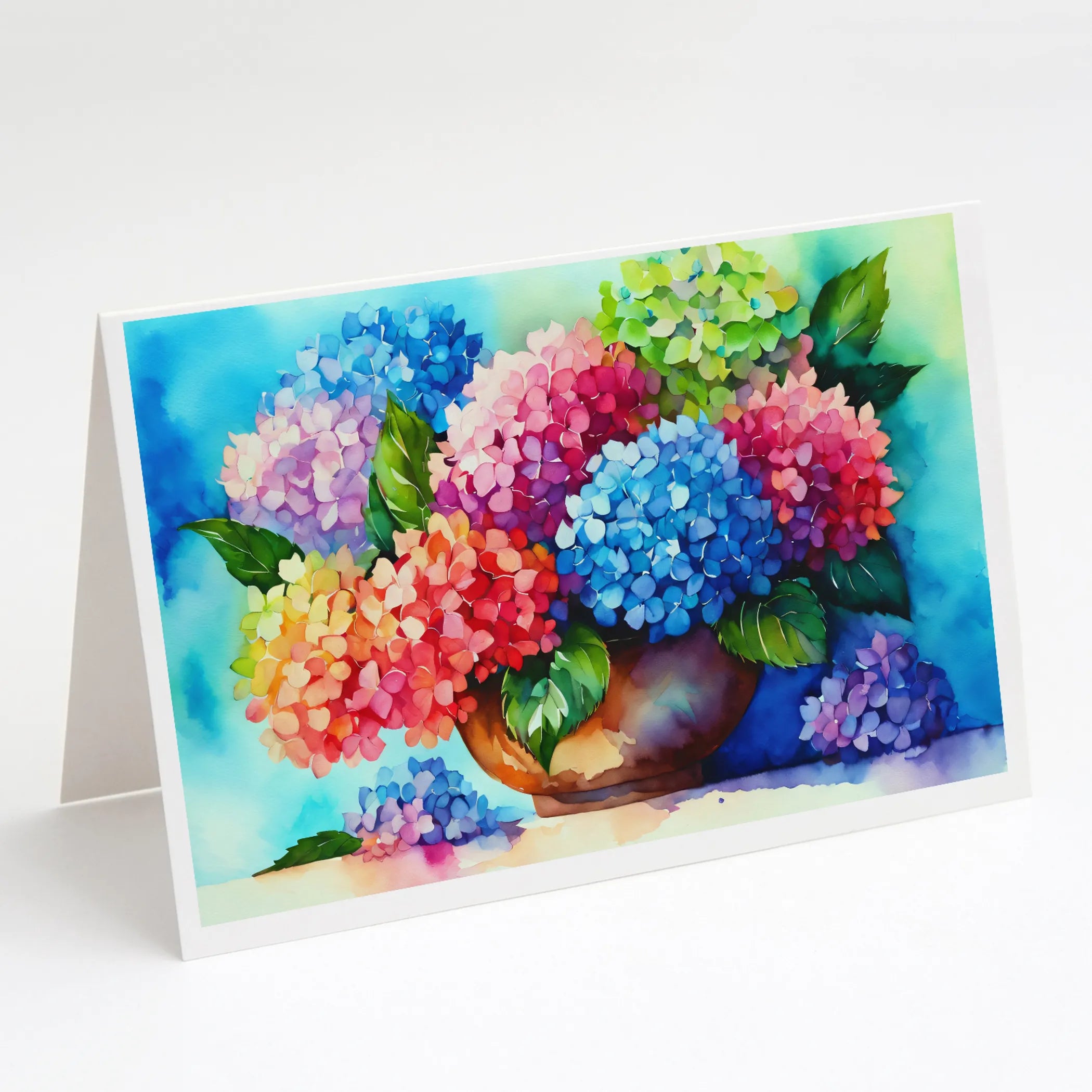 Flowers in Watercolor Greeting Cards  - Size: 5X7 | Pack Of: 1 | Collection name: Flowers in watercolor