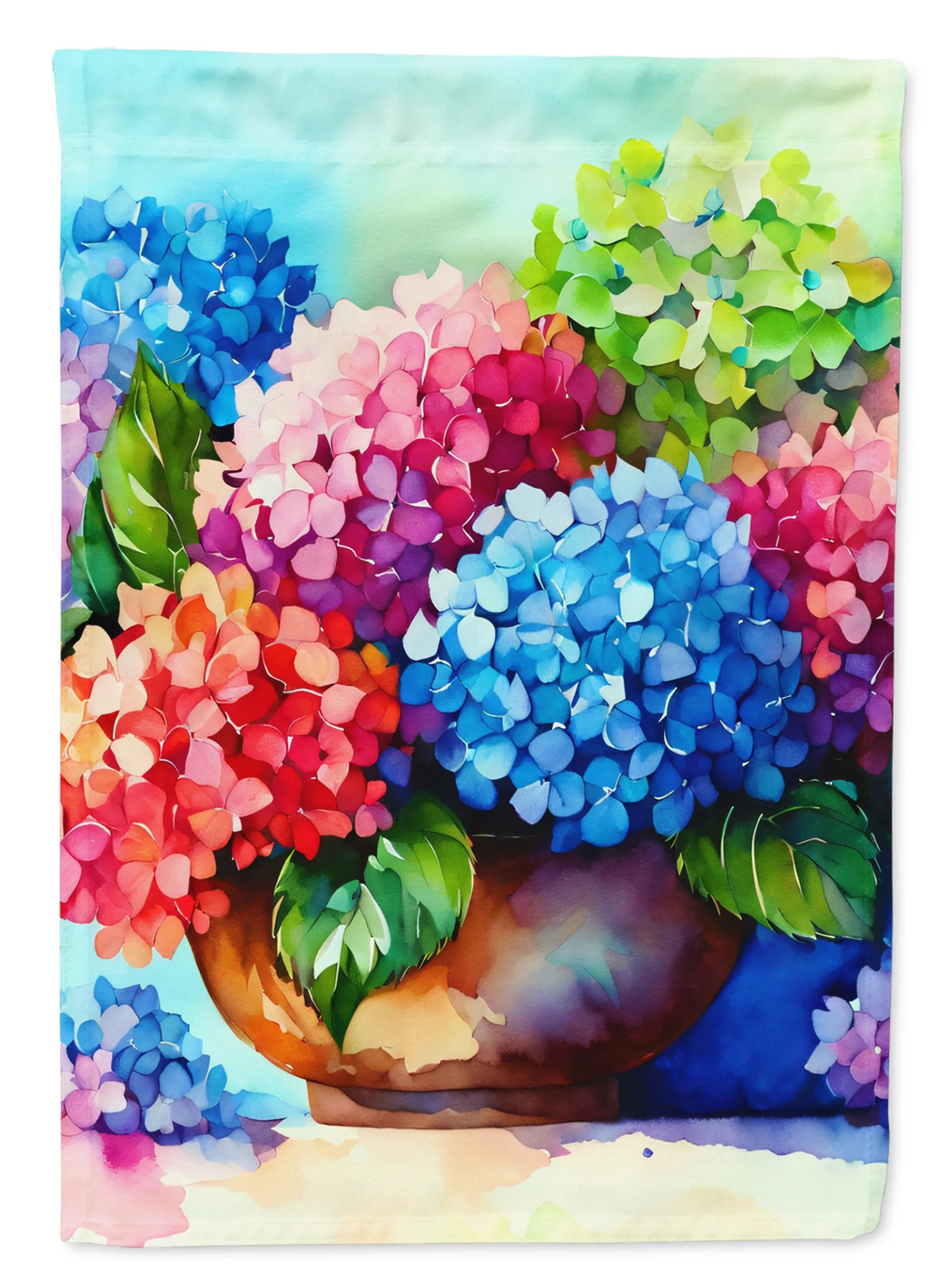 Flowers in Watercolor Decorative Flag - Pack Of: 1 | Collection name: Flowers in watercolor