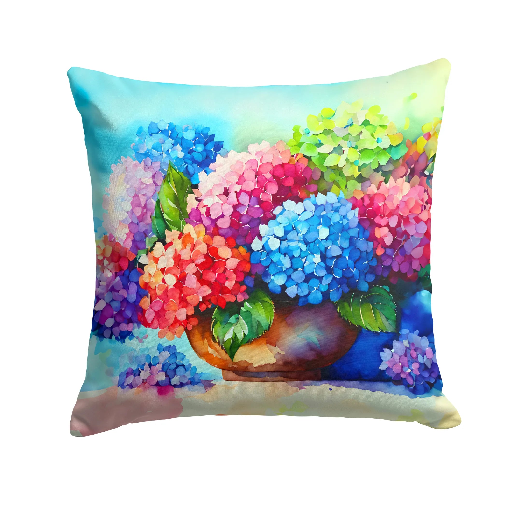 Flowers in Watercolor Throw Pillow - Pack Of: 1 | Collection name: Flowers in watercolor