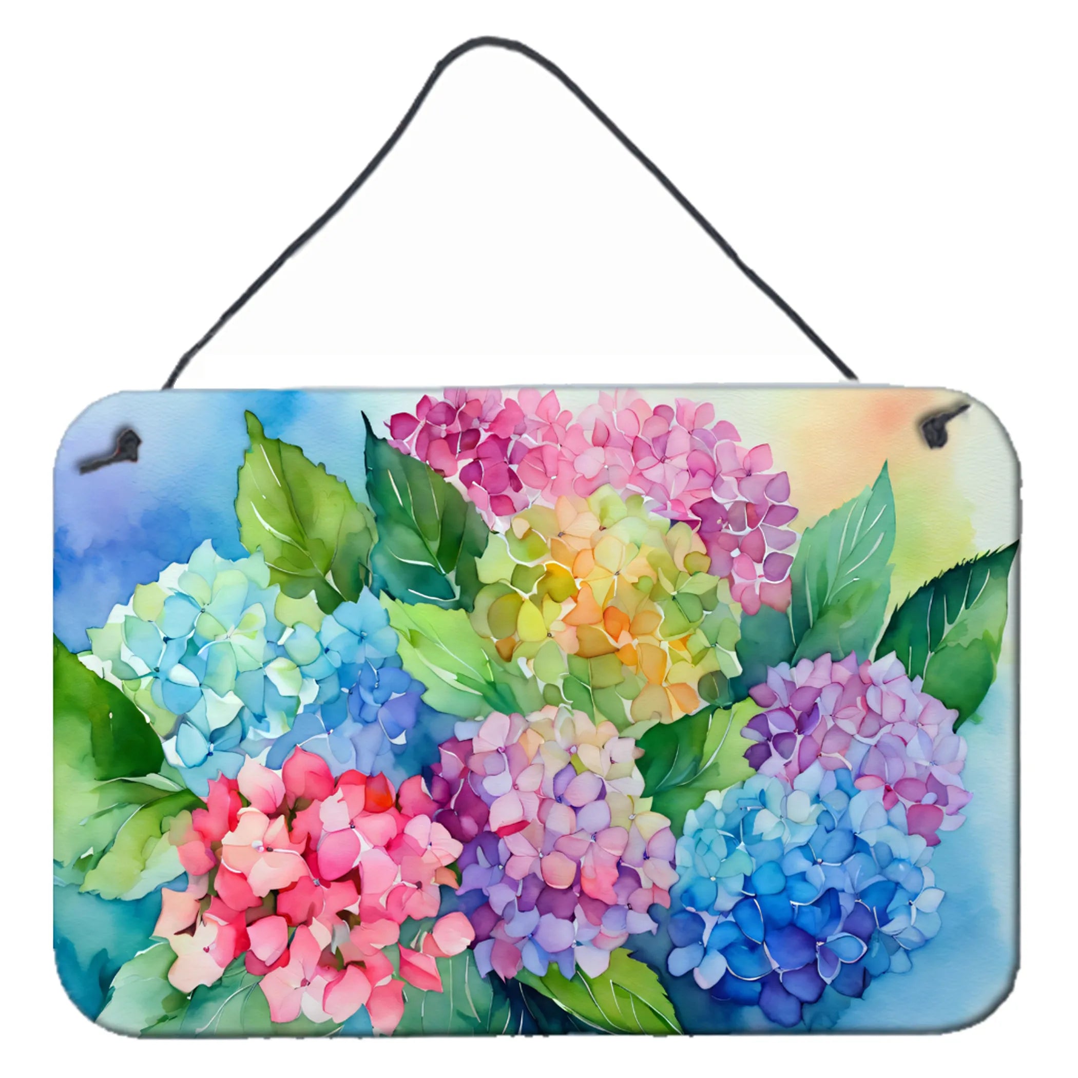 Flowers in Watercolor Wall or Door Hanging Prints - Size: 8HX12W | Pack Of: 1 | Collection name: Flowers in watercolor