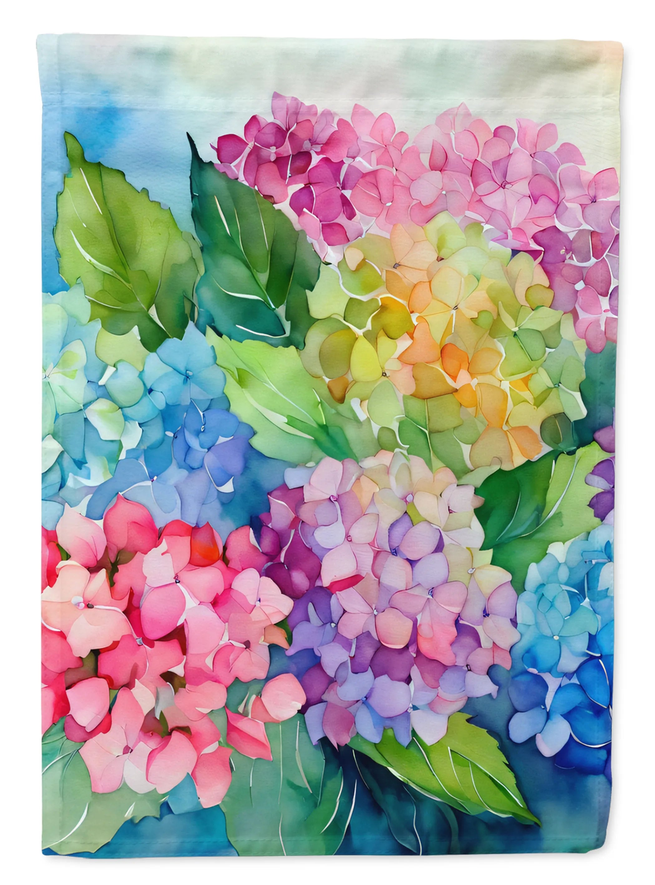 Flowers in Watercolor Decorative Flag - Pack Of: 1 | Collection name: Flowers in watercolor