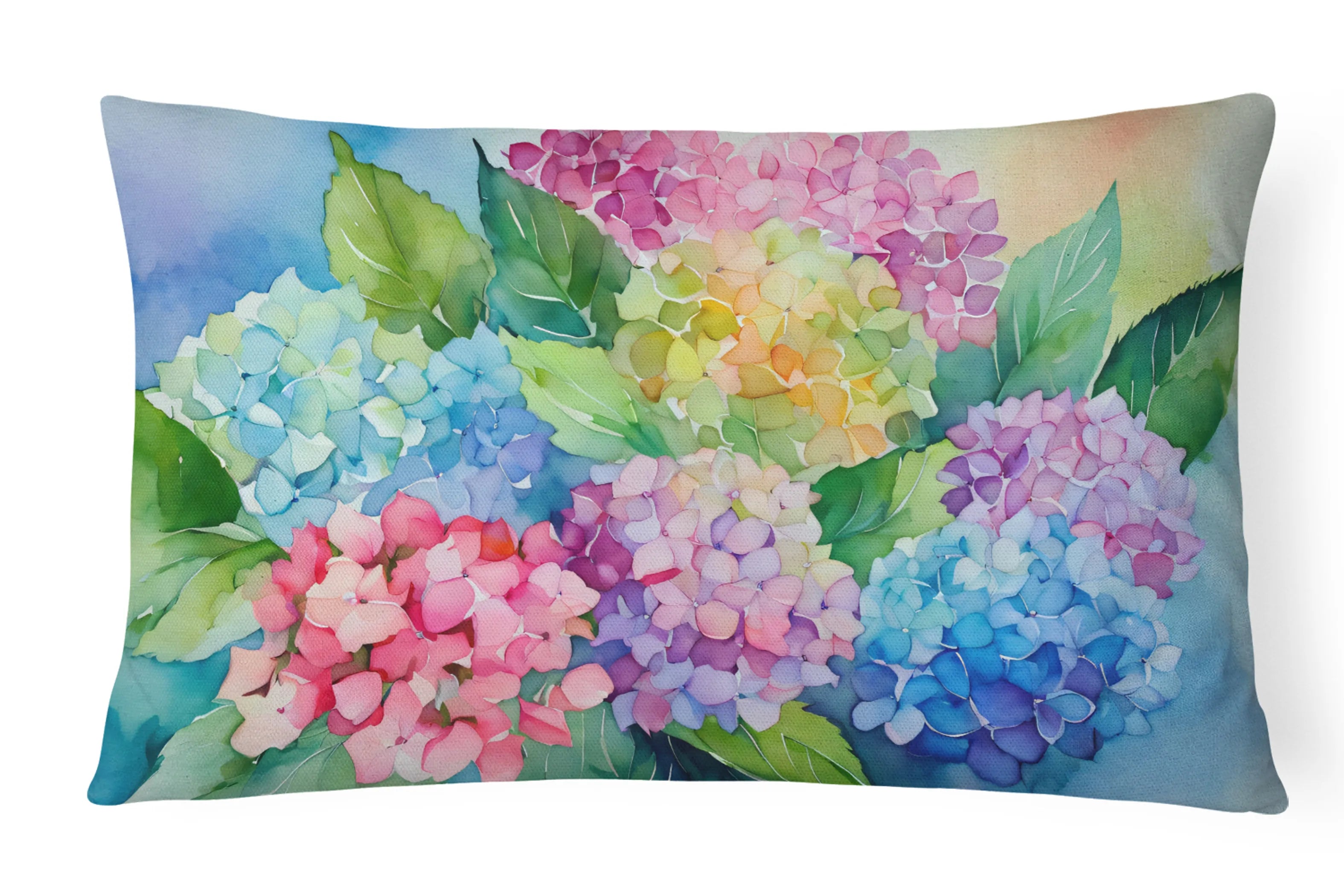 Flowers in Watercolor Throw Pillow - Pack Of: 1 | Collection name: Flowers in watercolor