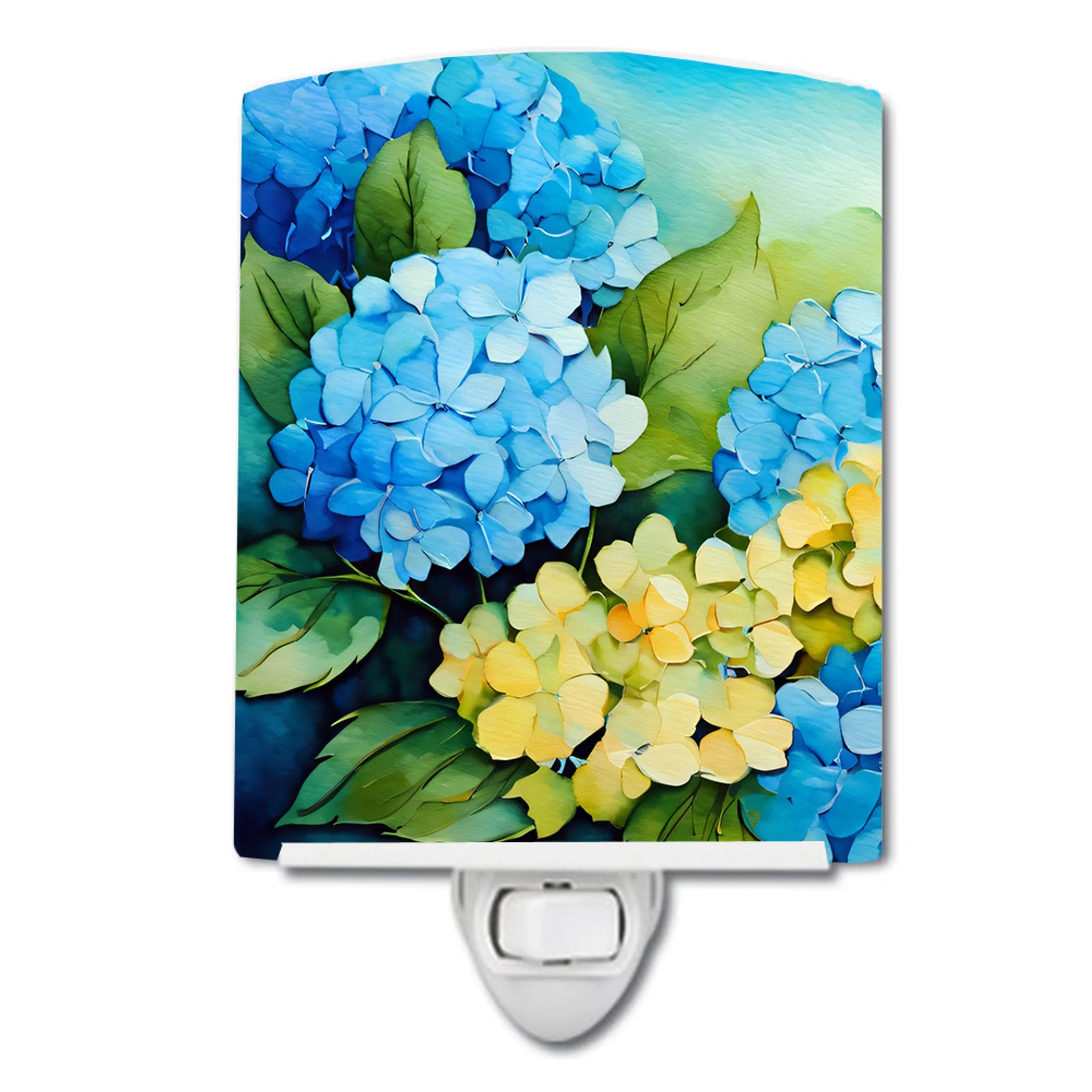 Flowers in Watercolor Ceramic Night Light - Pack Of: 1 | Collection name: Flowers in watercolor