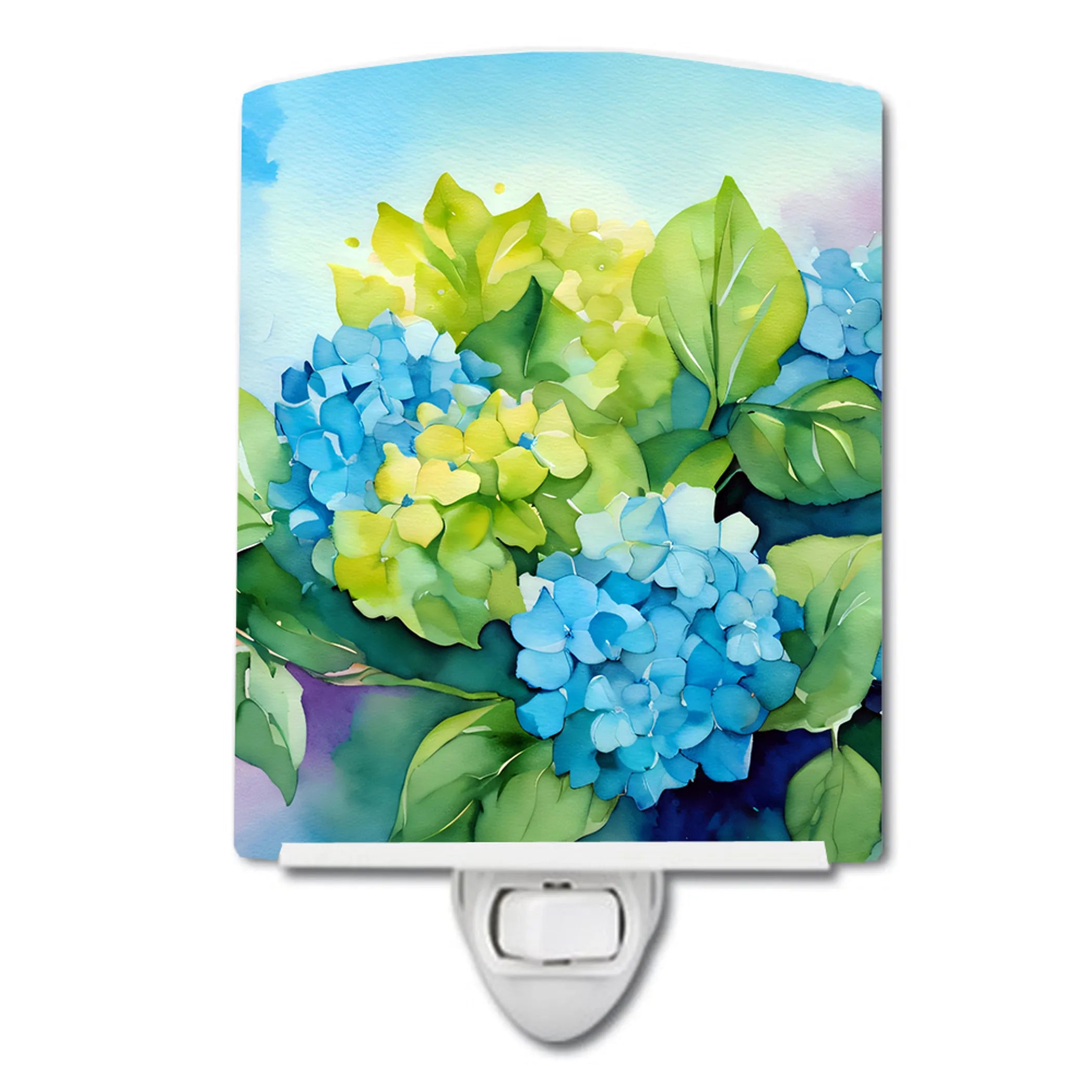 Flowers in Watercolor Ceramic Night Light - Pack Of: 1 | Collection name: Flowers in watercolor