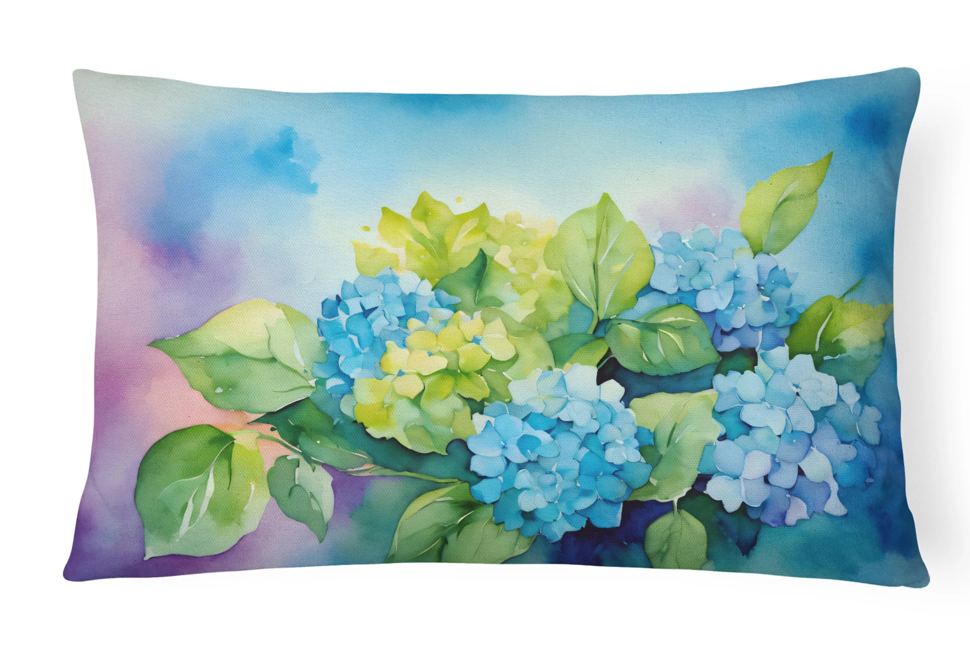 Flowers in Watercolor Throw Pillow - Pack Of: 1 | Collection name: Flowers in watercolor