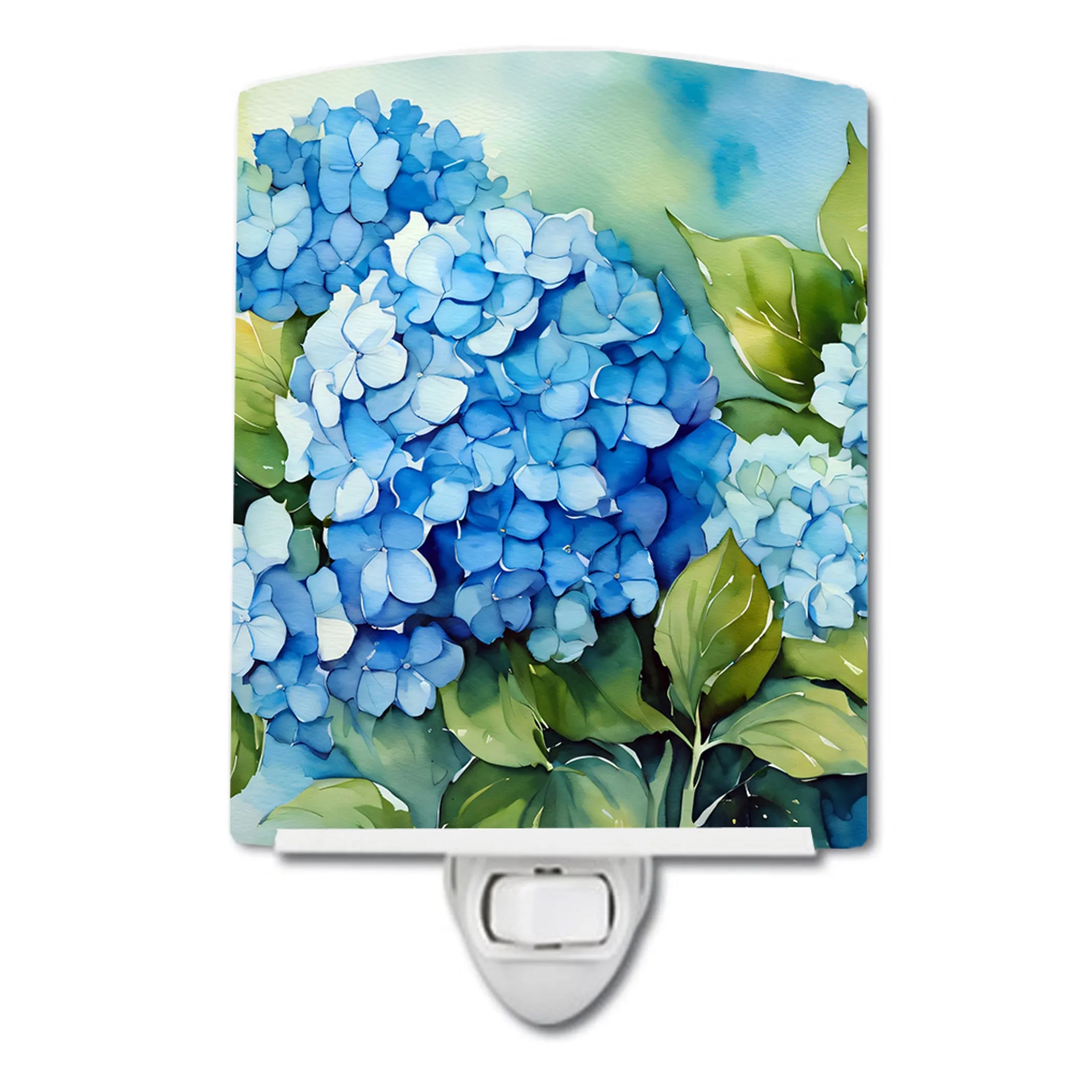 Flowers in Watercolor Ceramic Night Light - Pack Of: 1 | Collection name: Flowers in watercolor