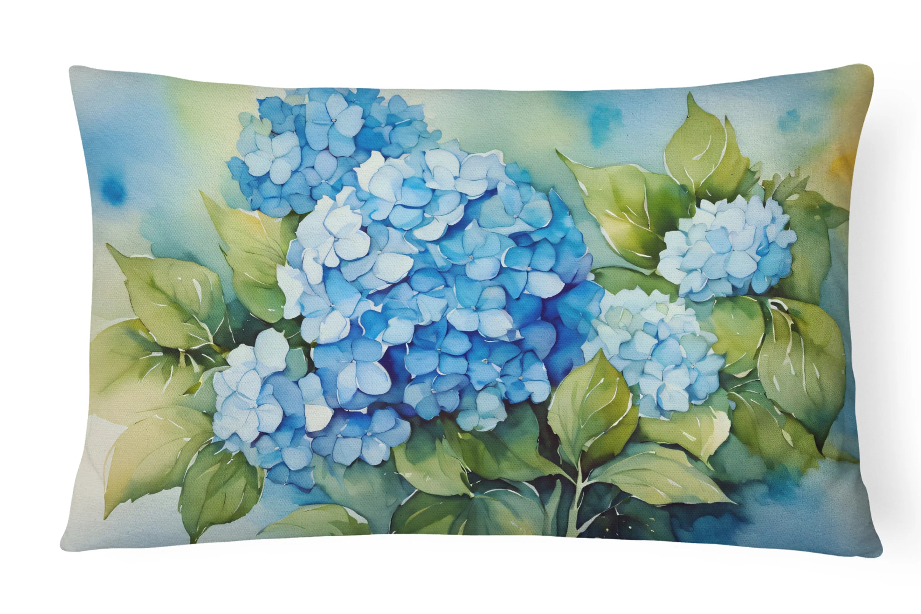 Flowers in Watercolor Throw Pillow - Pack Of: 1 | Collection name: Flowers in watercolor