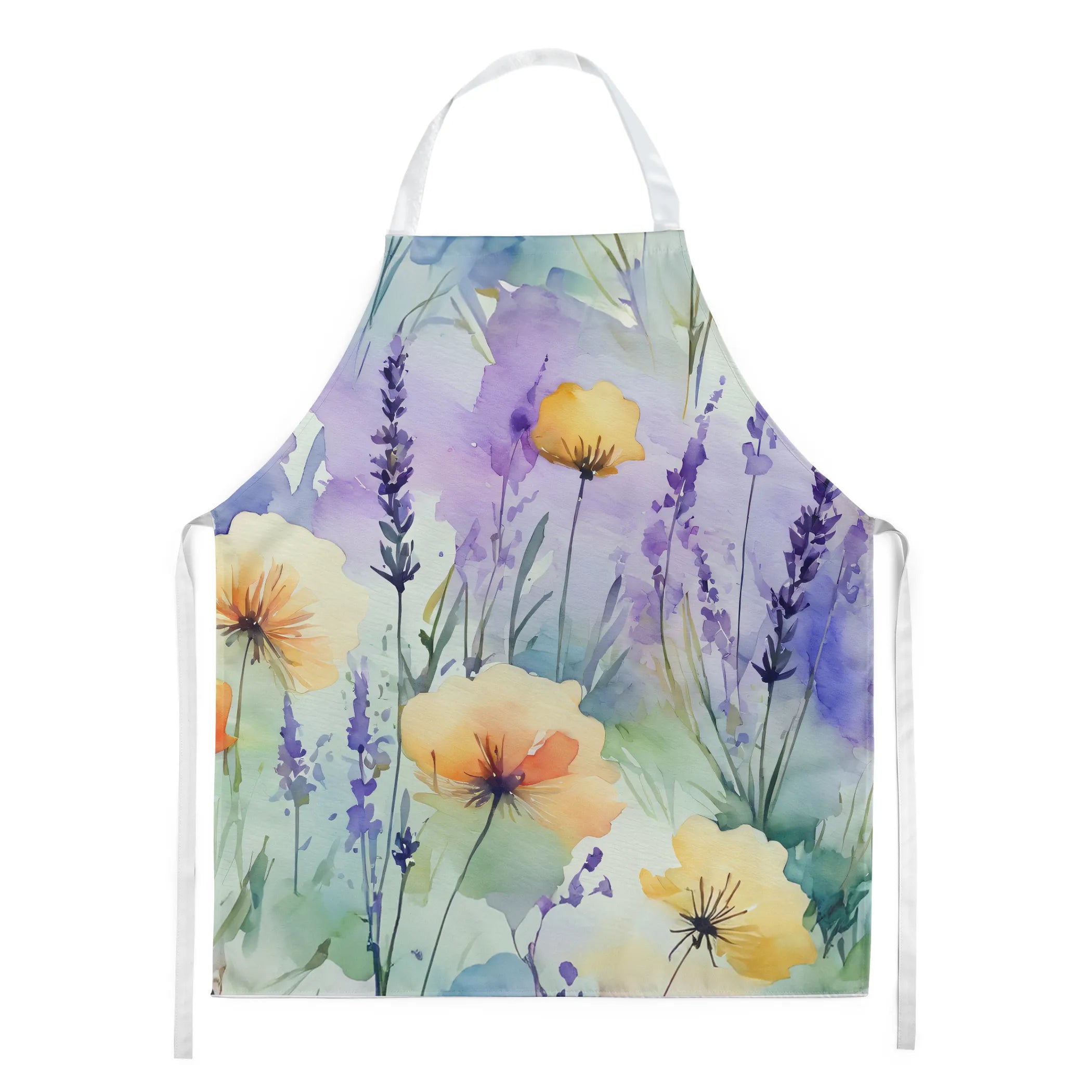 Flowers in Watercolor Apron - Size: LARGE | Pack Of: 1 | Collection name: Flowers in watercolor