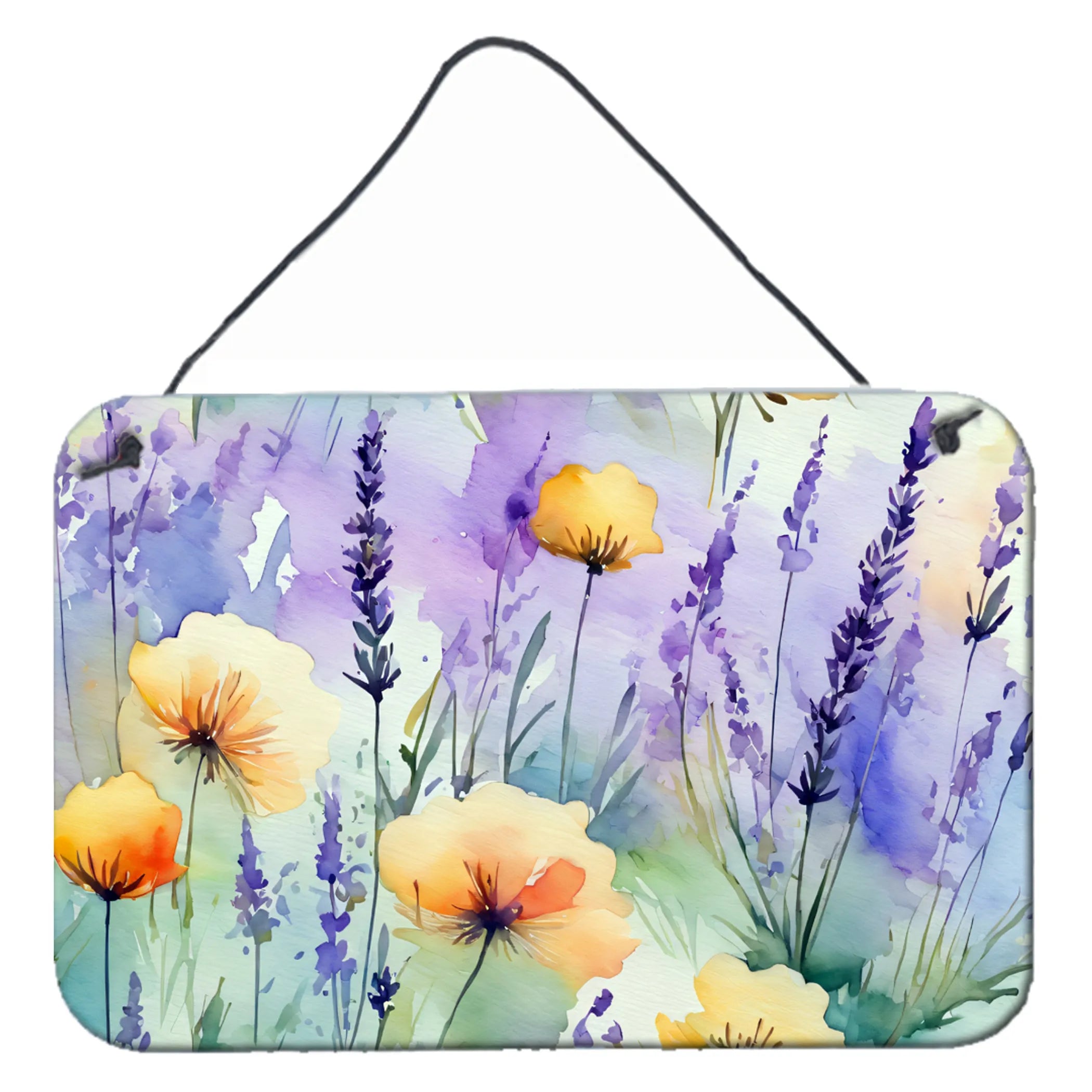Flowers in Watercolor Wall or Door Hanging Prints - Size: 8HX12W | Pack Of: 1 | Collection name: Flowers in watercolor