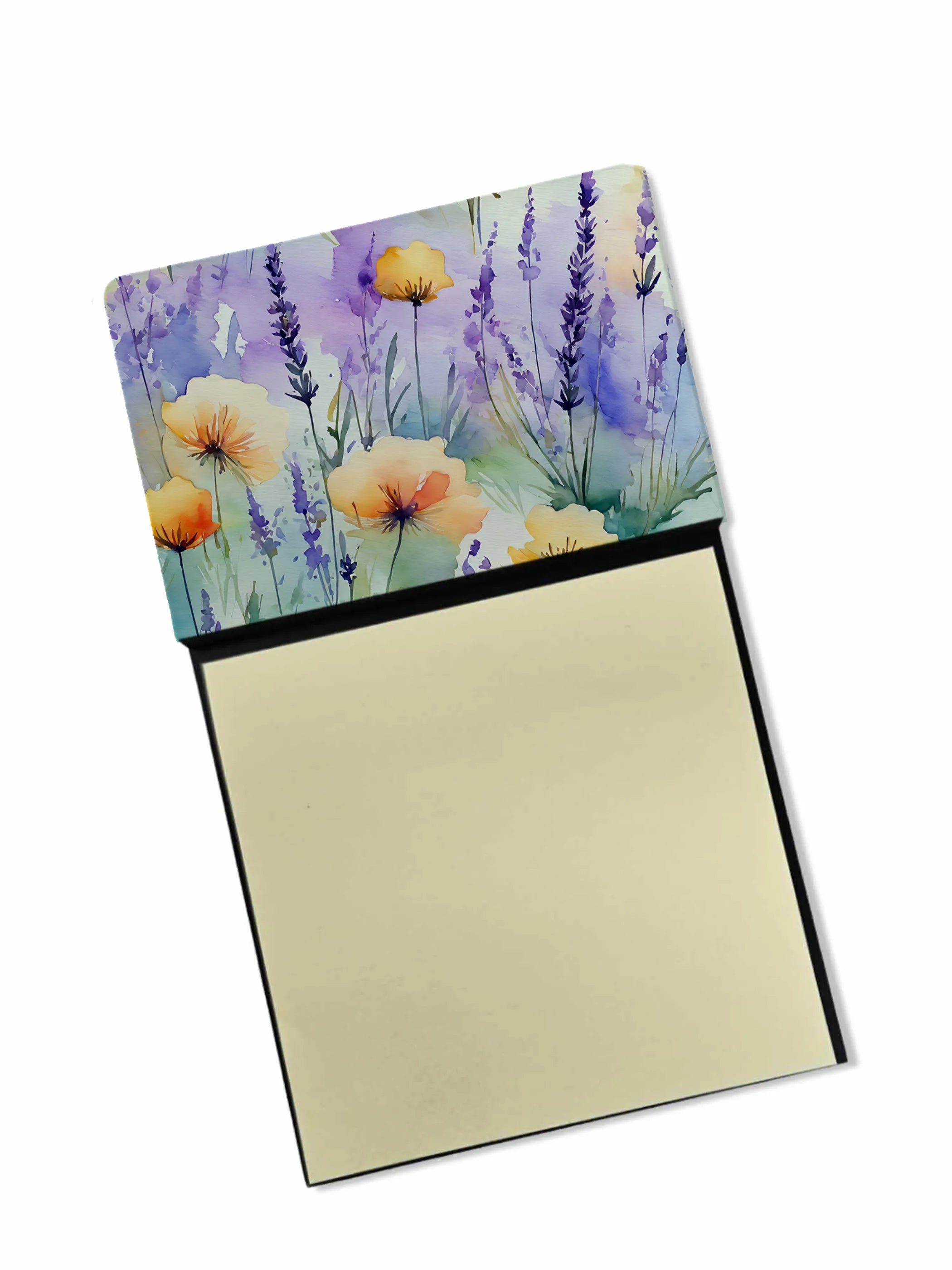 Flowers in Watercolor Sticky Note Holder - Pack Of: 1 | Collection name: Flowers in watercolor