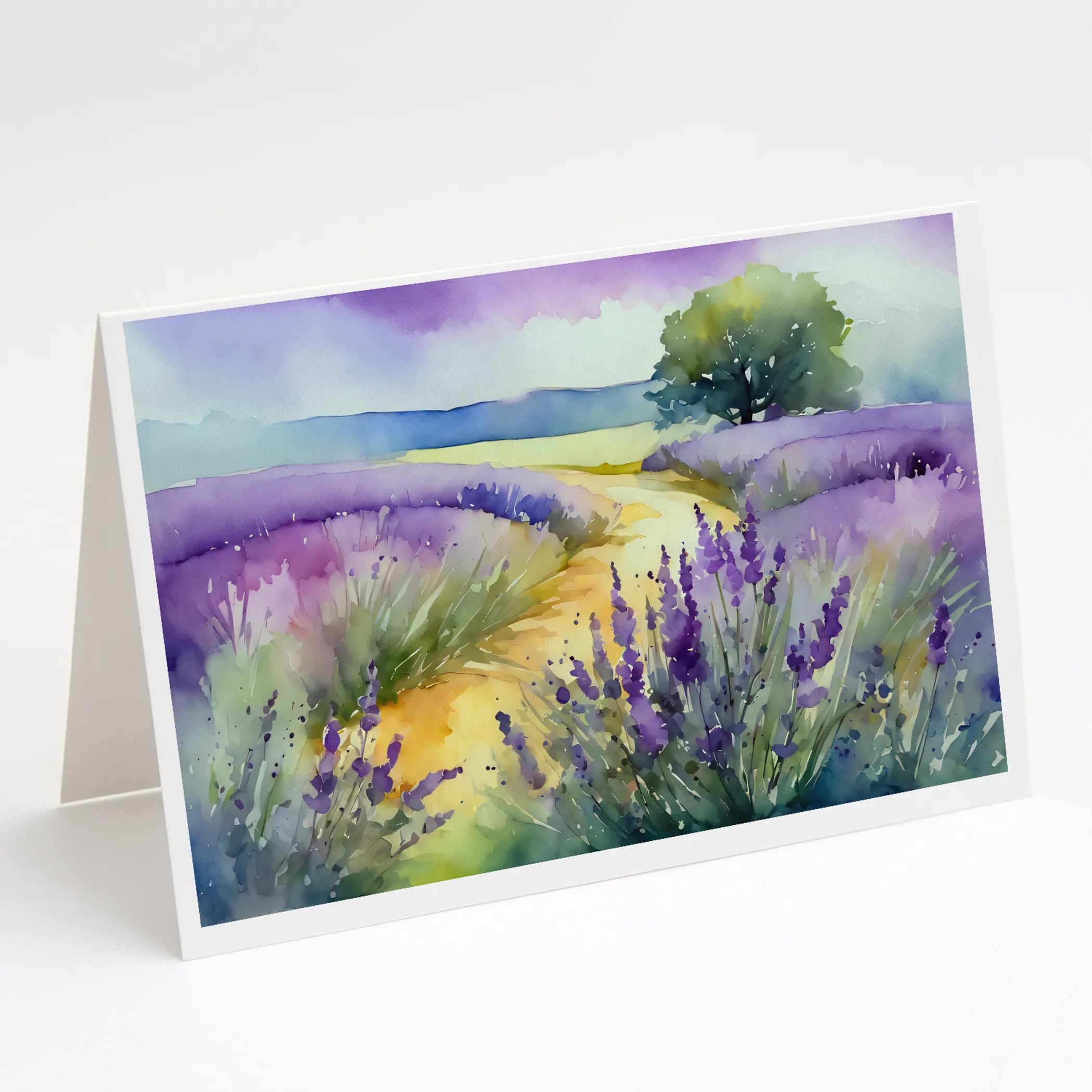 Flowers in Watercolor Greeting Cards  - Size: 5X7 | Pack Of: 1 | Collection name: Flowers in watercolor