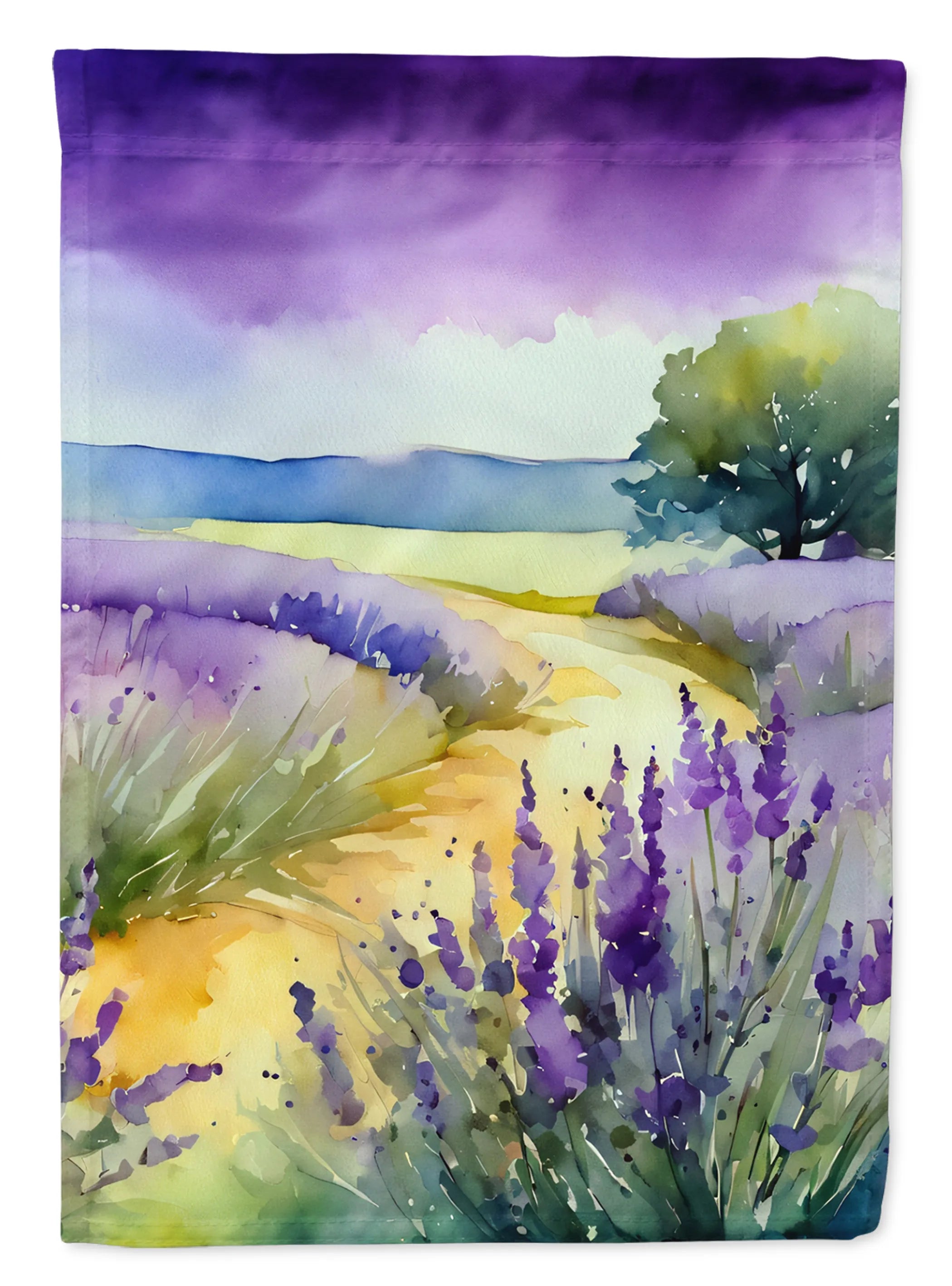 Flowers in Watercolor Decorative Flag - Pack Of: 1 | Collection name: Flowers in watercolor