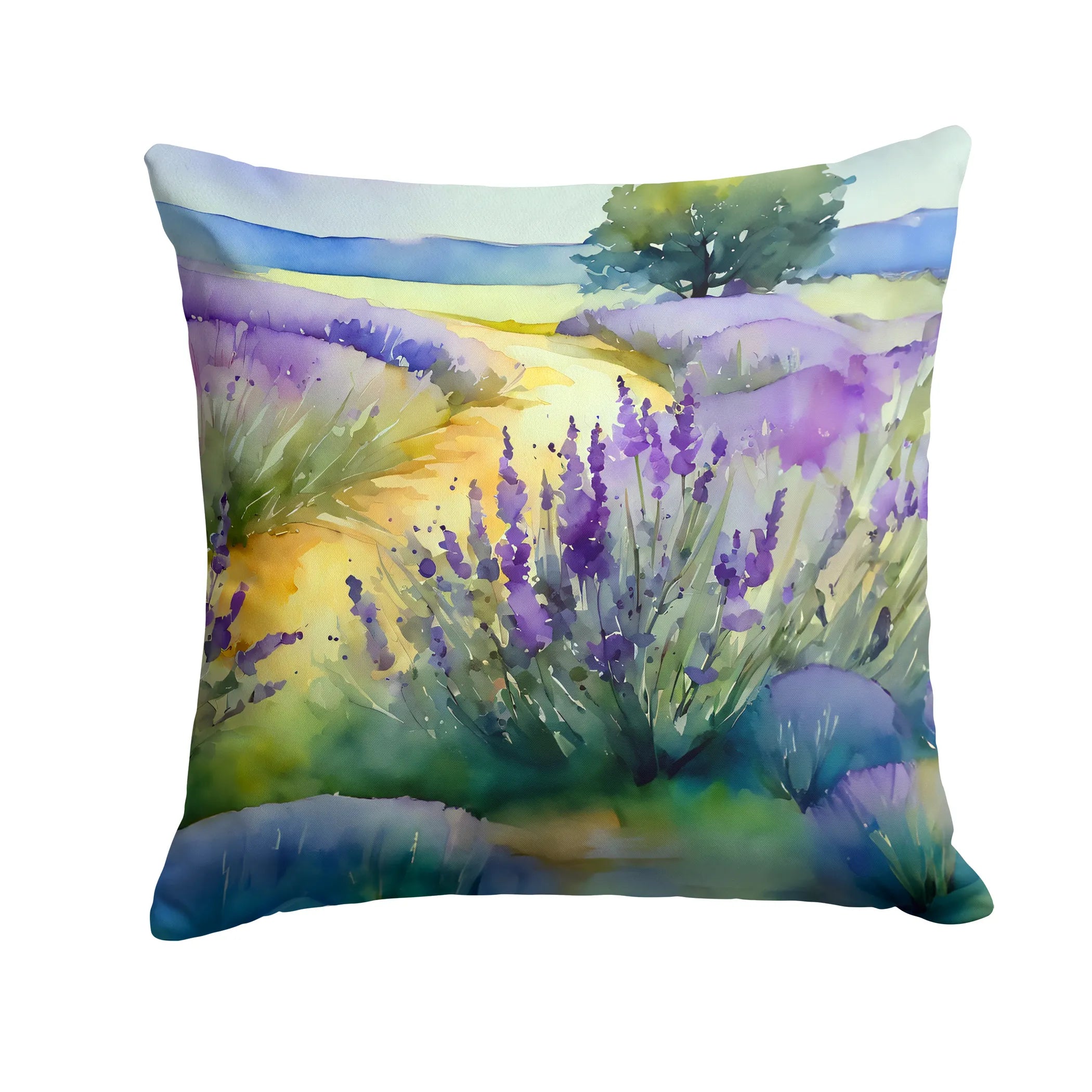 Flowers in Watercolor Throw Pillow - Pack Of: 1 | Collection name: Flowers in watercolor