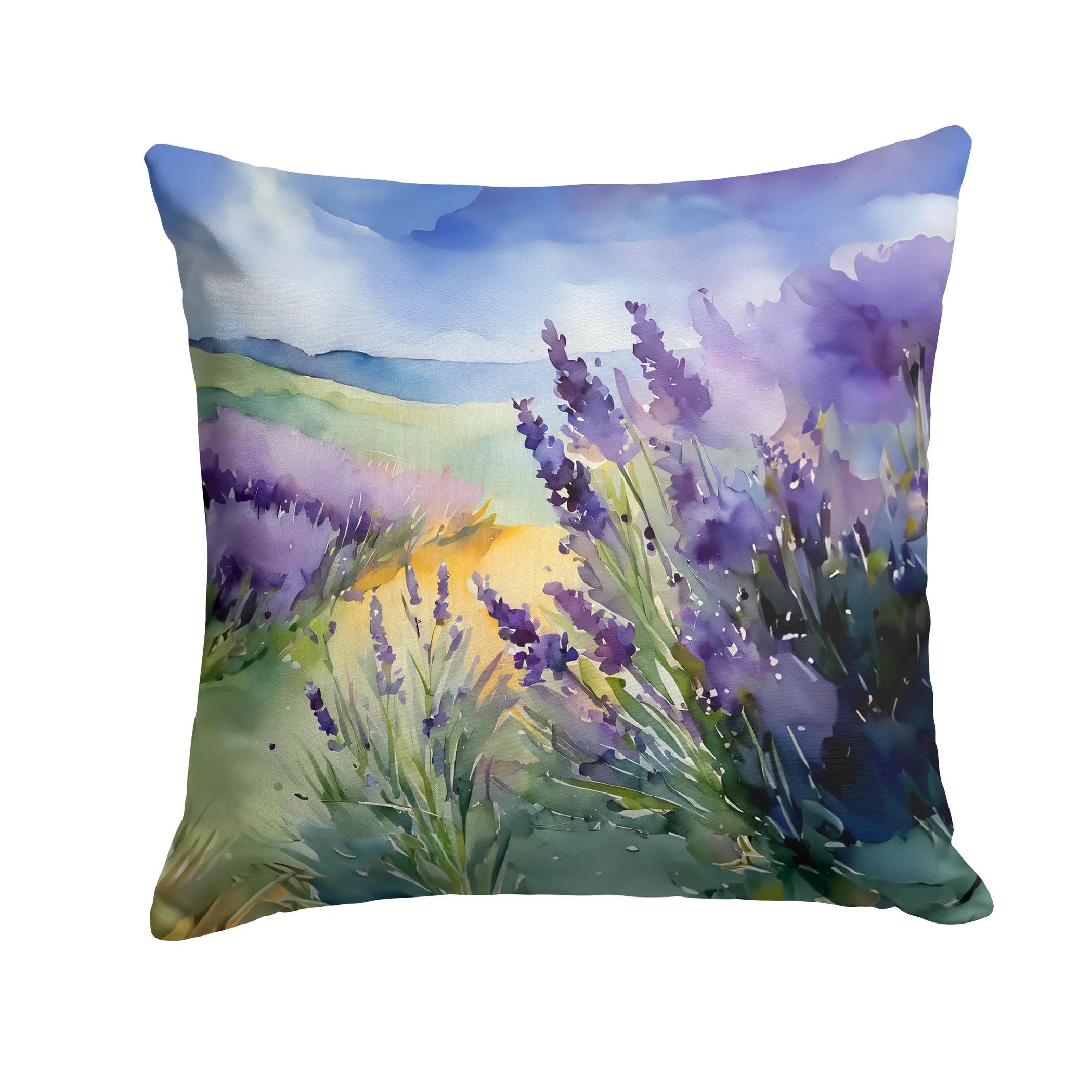 Flowers in Watercolor Throw Pillow - Pack Of: 1 | Collection name: Flowers in watercolor
