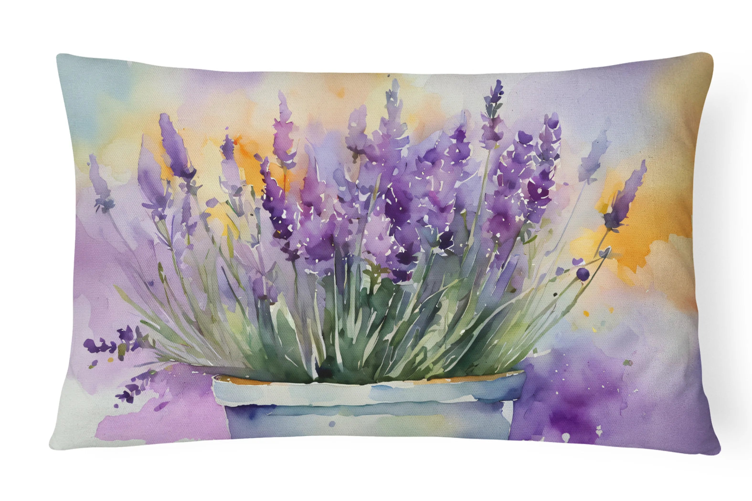 Flowers in Watercolor Throw Pillow - Pack Of: 1 | Collection name: Flowers in watercolor