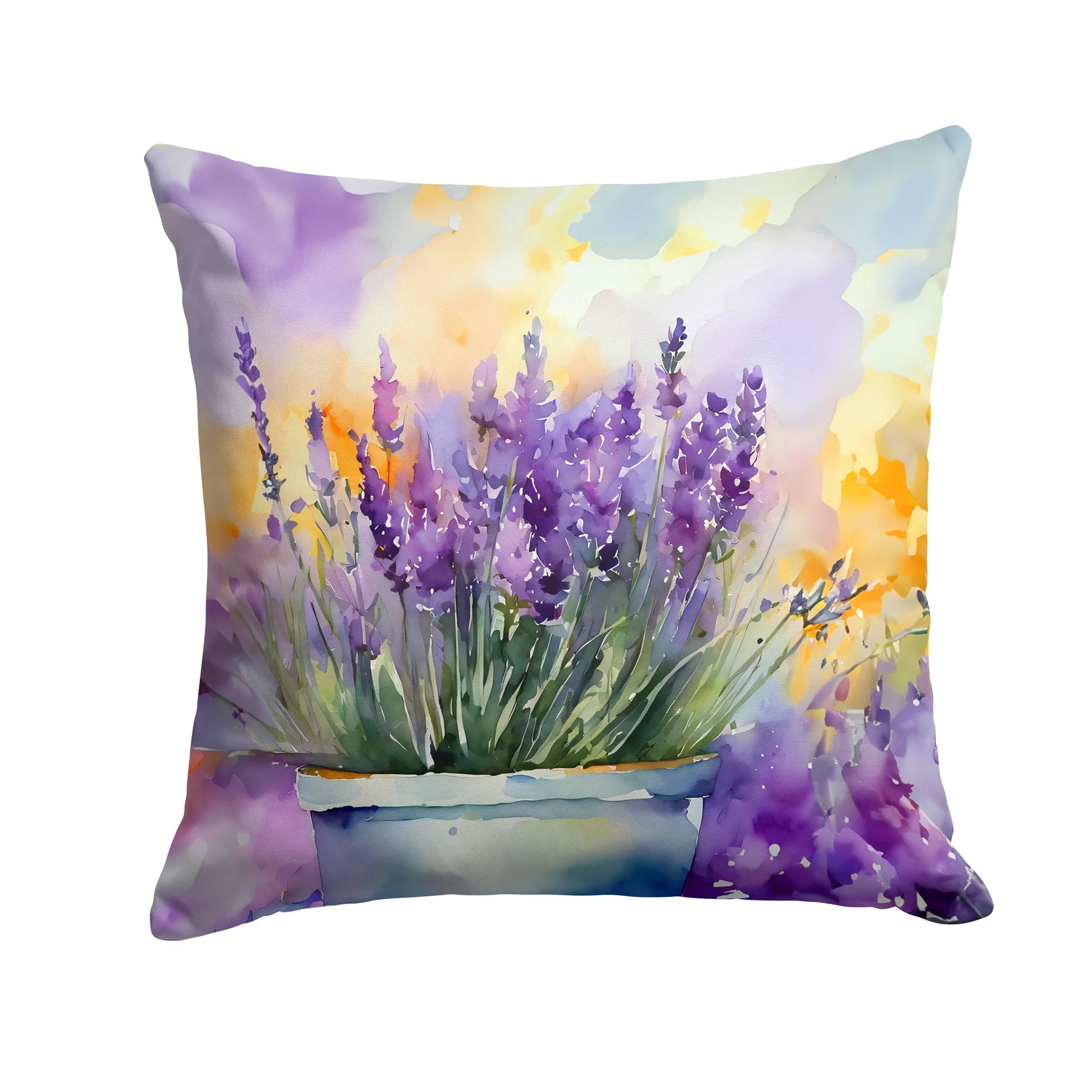 Flowers in Watercolor Throw Pillow - Pack Of: 1 | Collection name: Flowers in watercolor