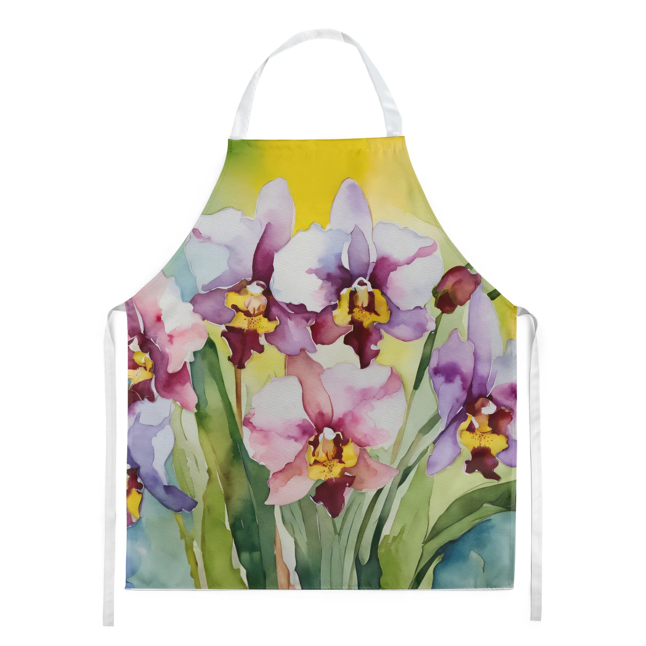 Flowers in Watercolor Apron - Size: LARGE | Pack Of: 1 | Collection name: Flowers in watercolor
