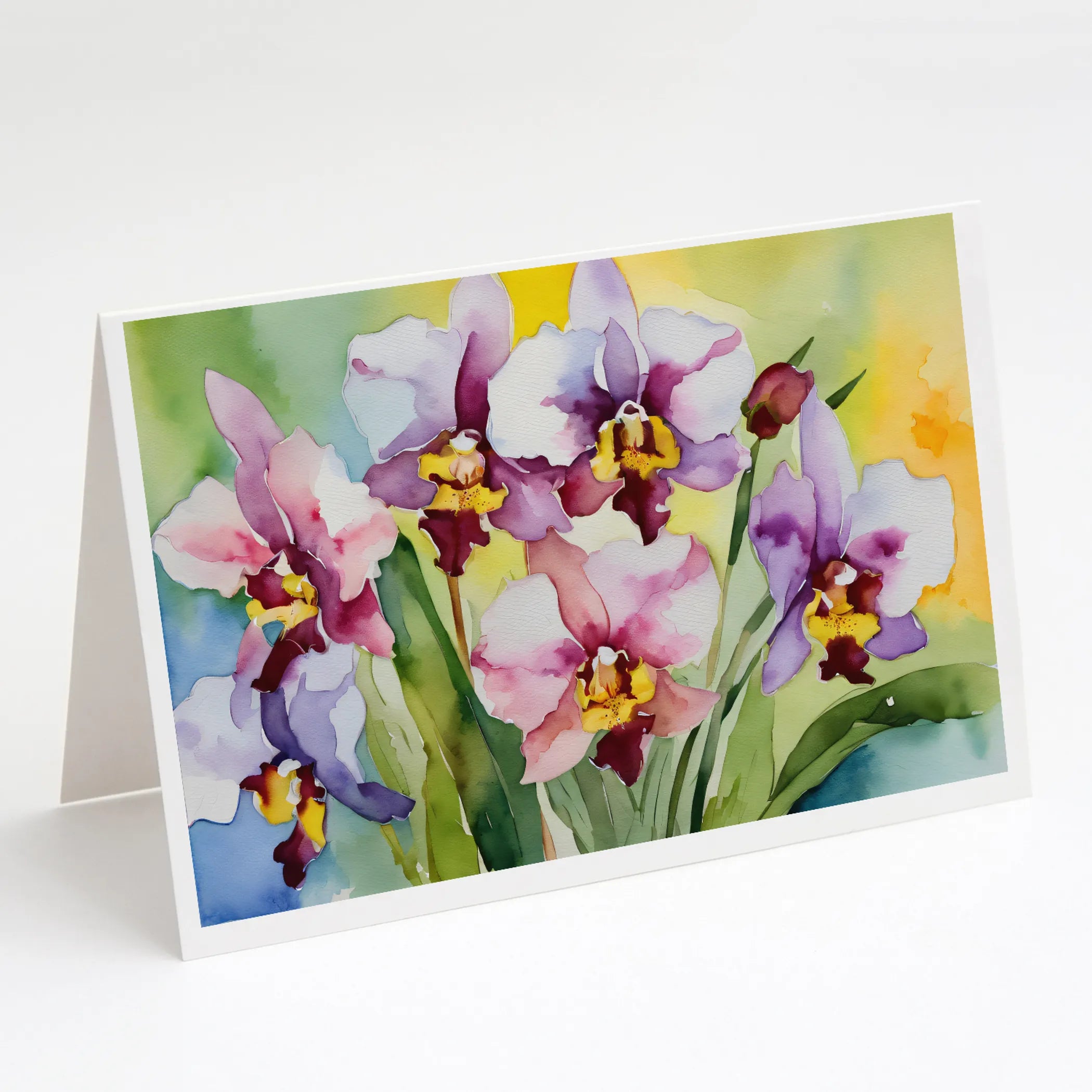 Flowers in Watercolor Greeting Cards  - Size: 5X7 | Pack Of: 1 | Collection name: Flowers in watercolor