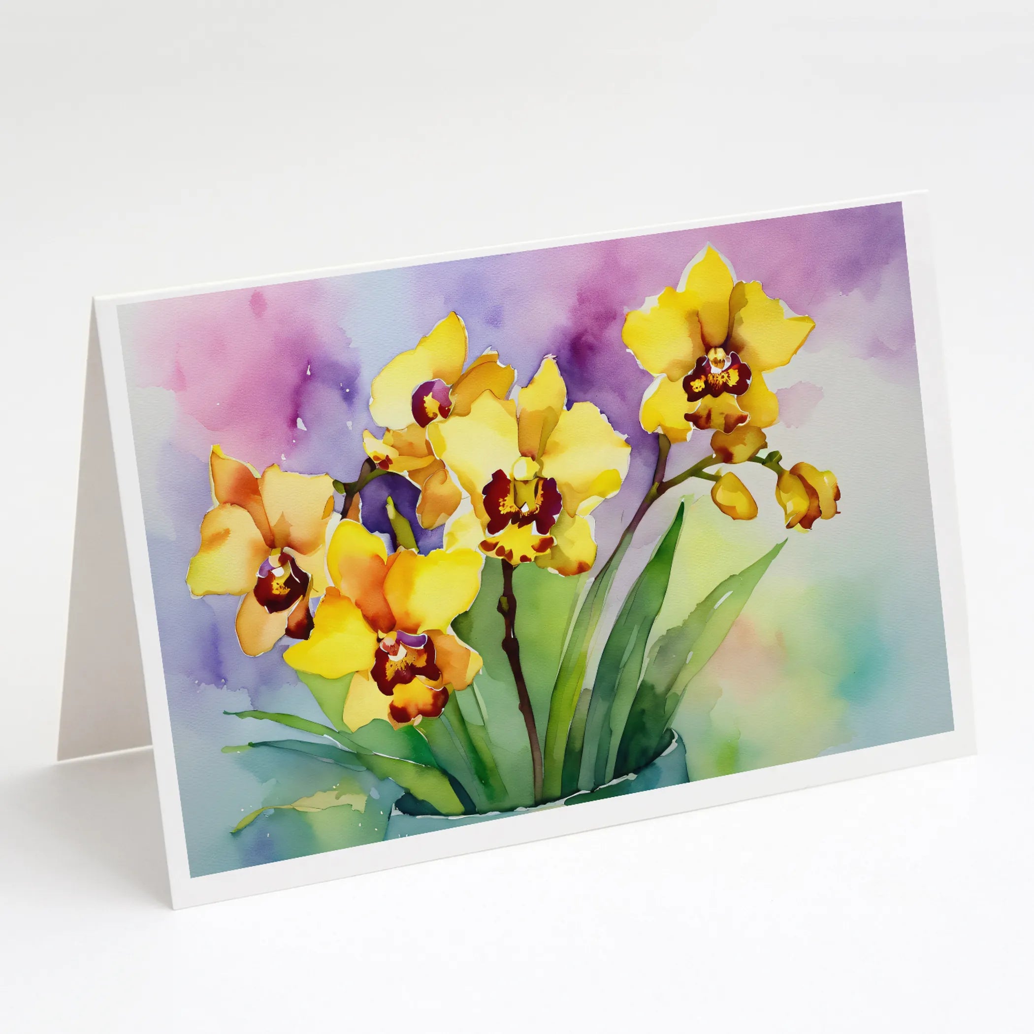 Flowers in Watercolor Greeting Cards  - Size: 5X7 | Pack Of: 1 | Collection name: Flowers in watercolor