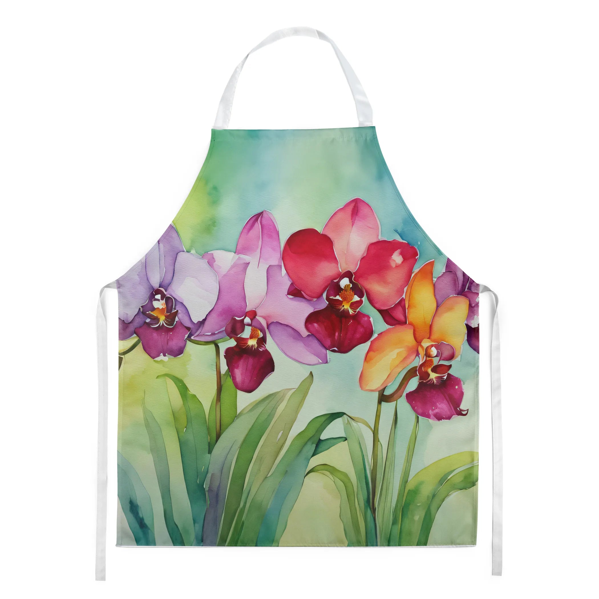 Flowers in Watercolor Apron - Size: LARGE | Pack Of: 1 | Collection name: Flowers in watercolor