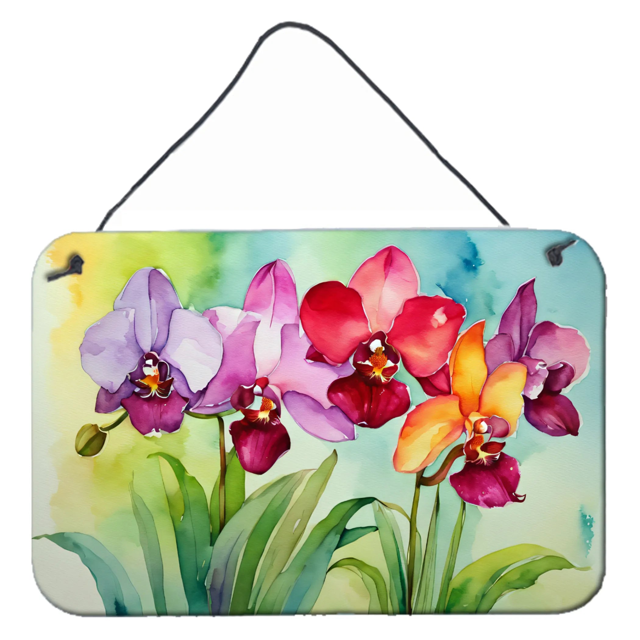 Flowers in Watercolor Wall or Door Hanging Prints - Size: 8HX12W | Pack Of: 1 | Collection name: Flowers in watercolor