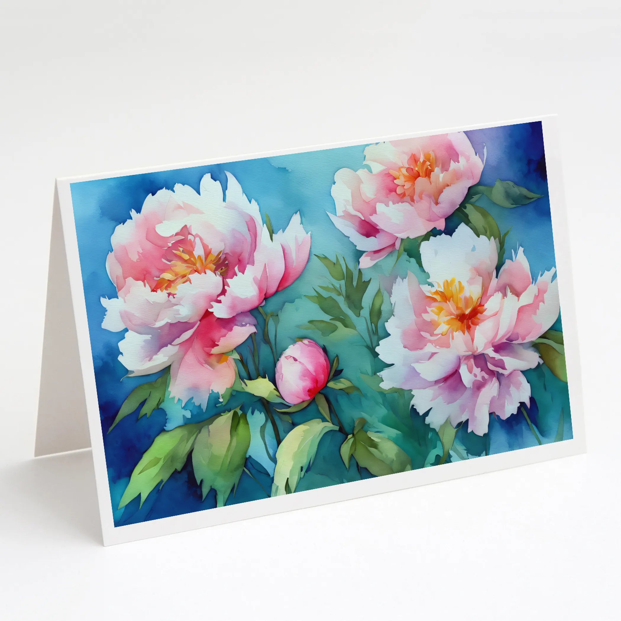 Flowers in Watercolor Greeting Cards  - Size: 5X7 | Pack Of: 1 | Collection name: Flowers in watercolor