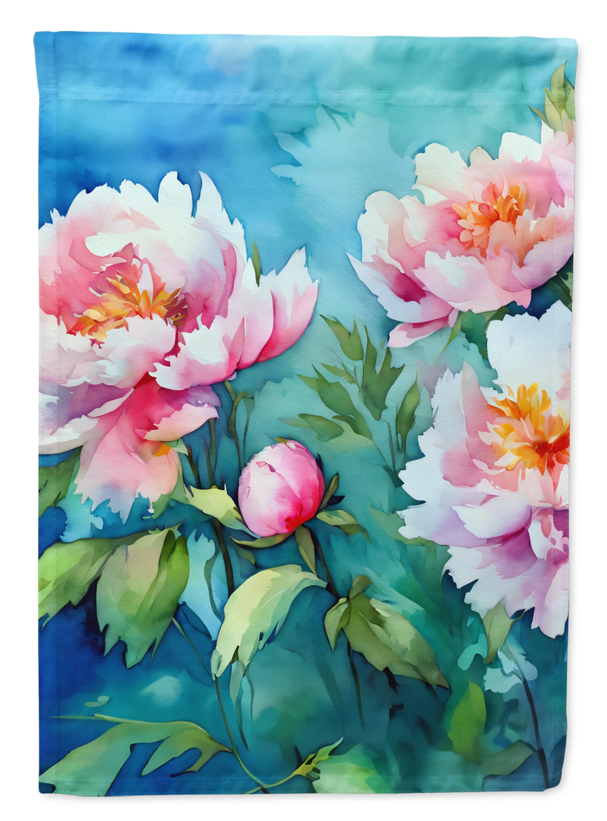 Flowers in Watercolor Decorative Flag - Pack Of: 1 | Collection name: Flowers in watercolor