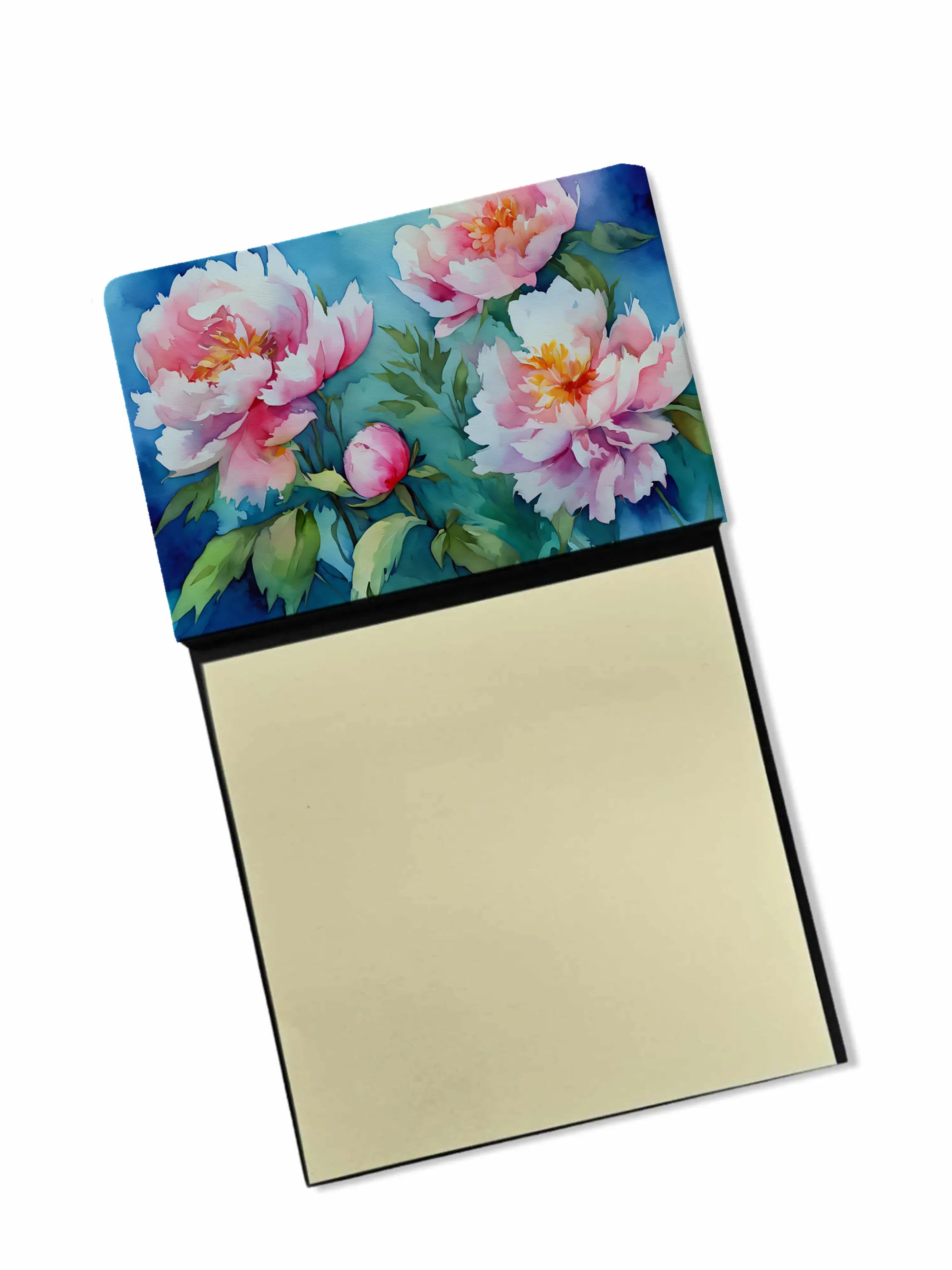 Flowers in Watercolor Sticky Note Holder - Pack Of: 1 | Collection name: Flowers in watercolor