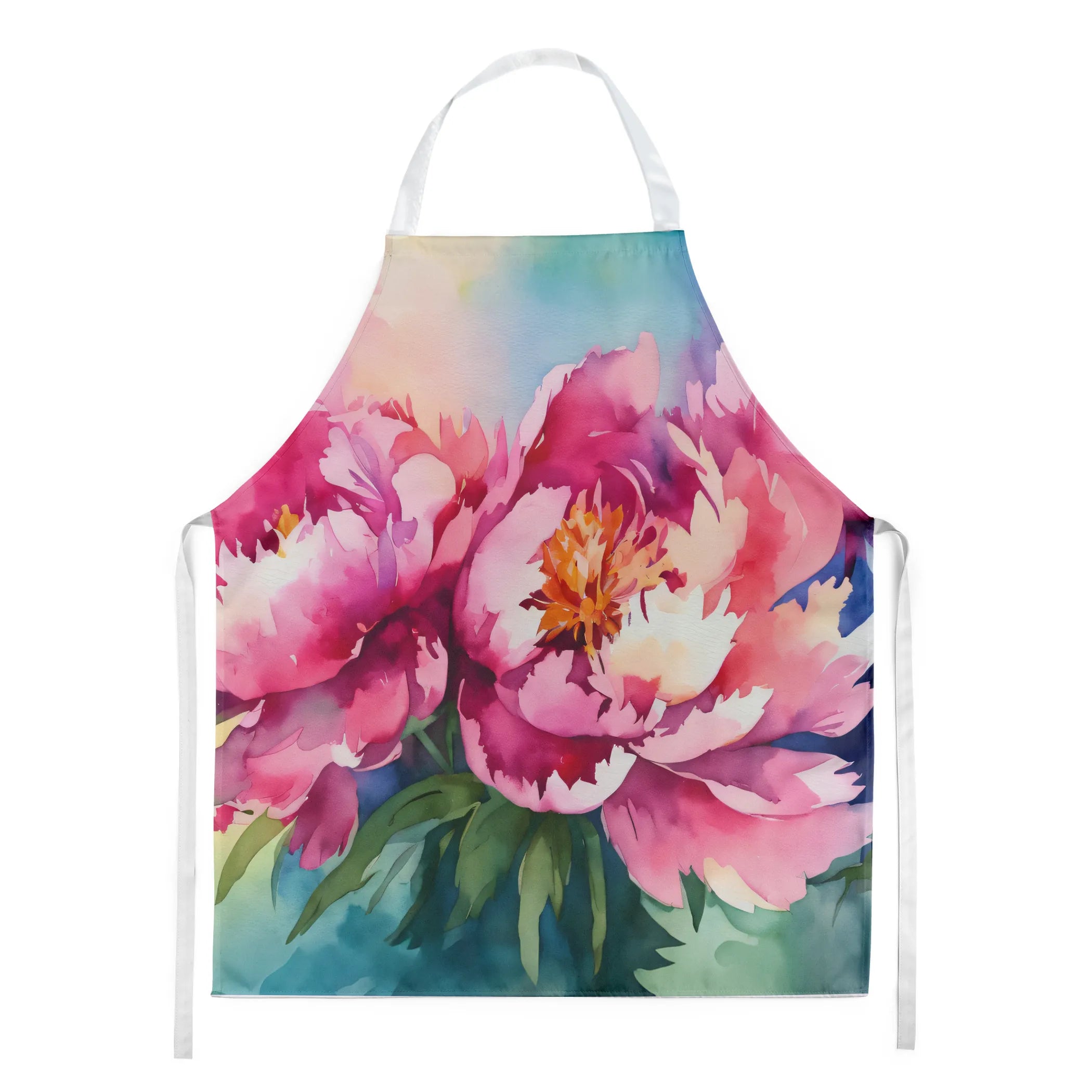 Flowers in Watercolor Apron - Size: LARGE | Pack Of: 1 | Collection name: Flowers in watercolor