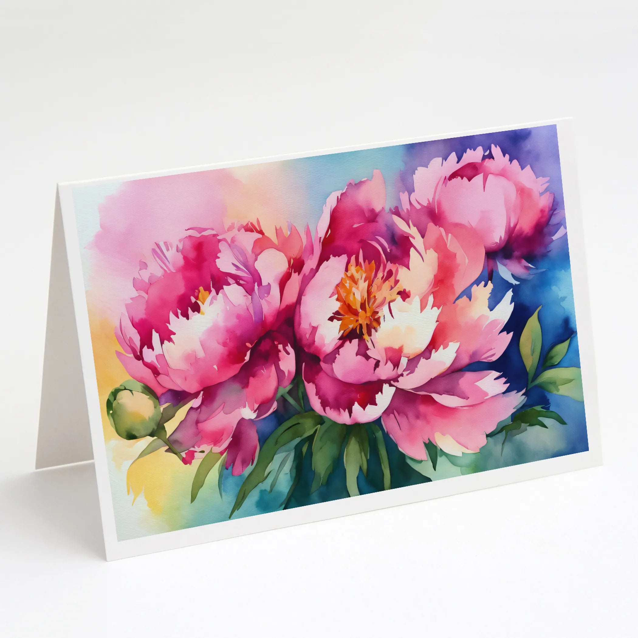 Flowers in Watercolor Greeting Cards  - Size: 5X7 | Pack Of: 1 | Collection name: Flowers in watercolor