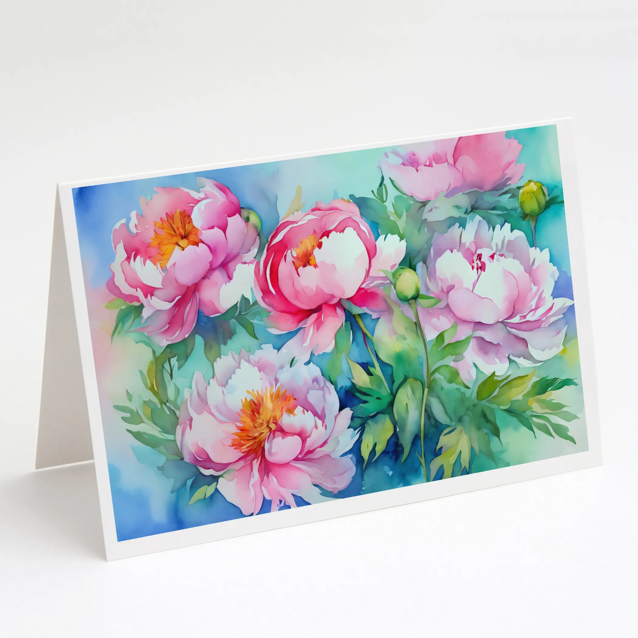 Flowers in Watercolor Greeting Cards  - Size: 5X7 | Pack Of: 1 | Collection name: Flowers in watercolor