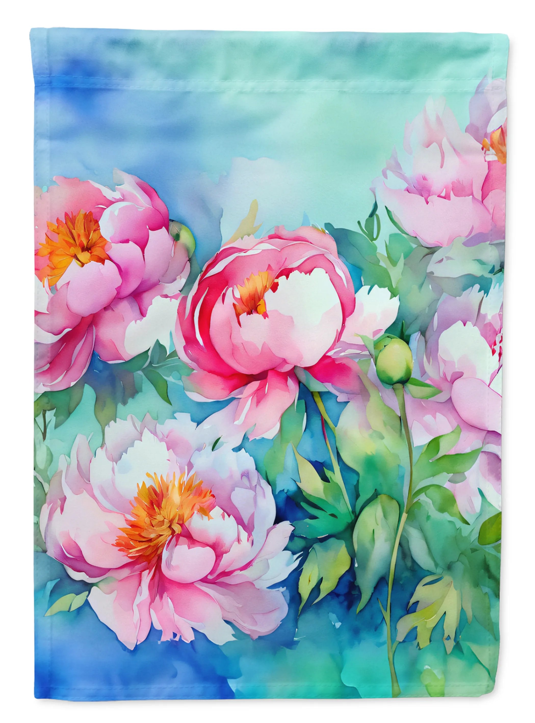 Flowers in Watercolor Decorative Flag - Pack Of: 1 | Collection name: Flowers in watercolor