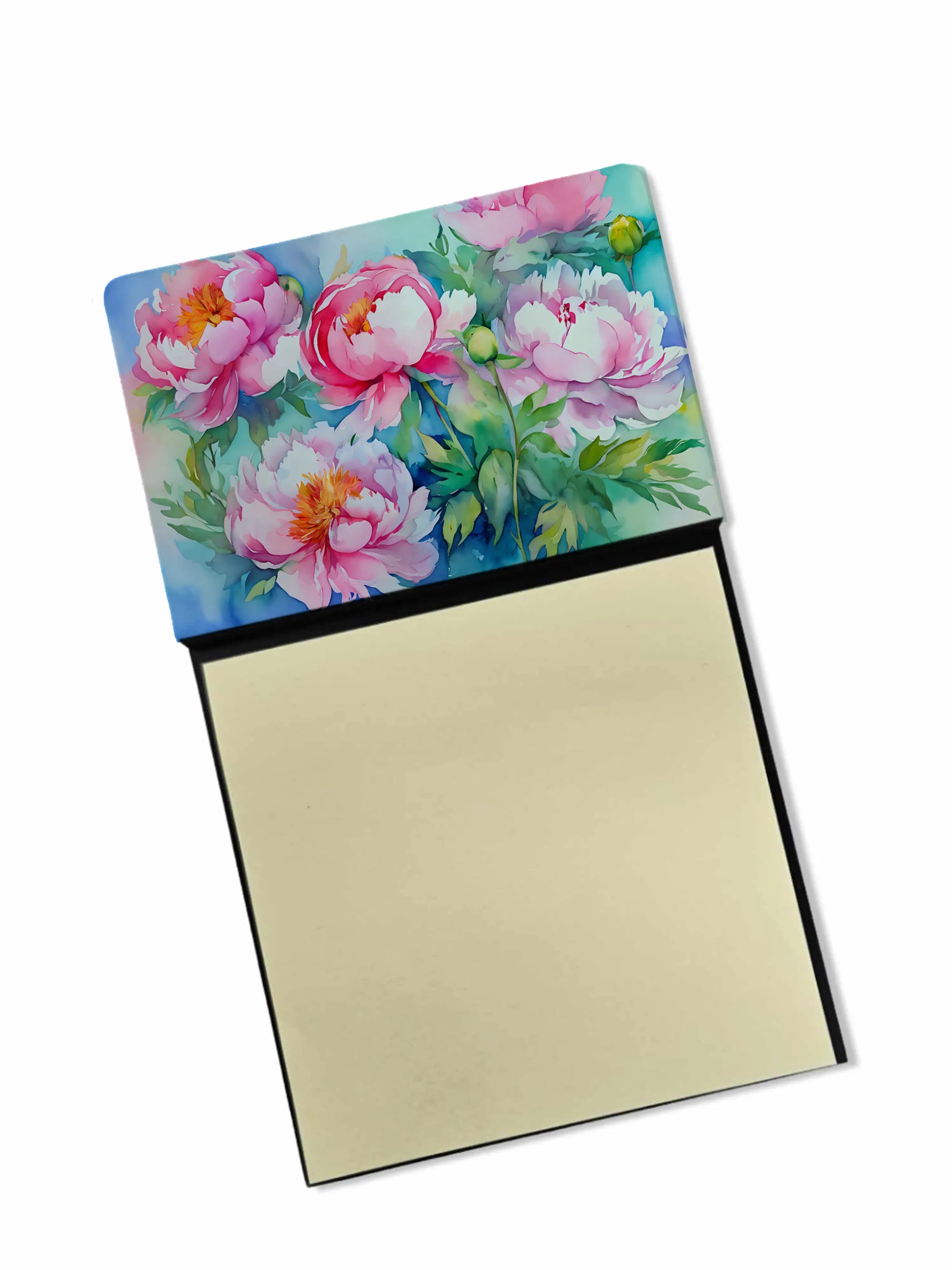 Flowers in Watercolor Sticky Note Holder - Pack Of: 1 | Collection name: Flowers in watercolor