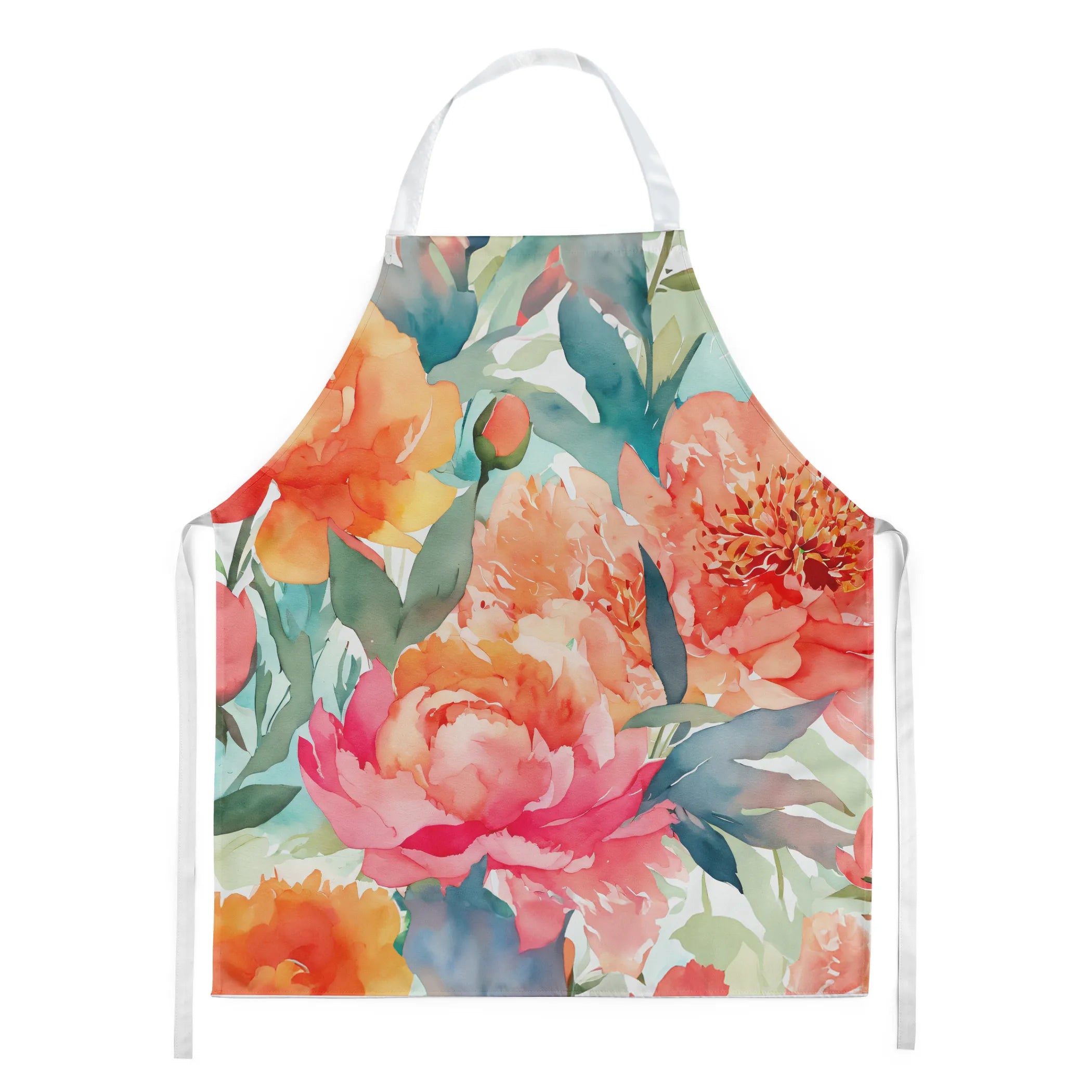 Flowers in Watercolor Apron - Size: LARGE | Pack Of: 1 | Collection name: Flowers in watercolor