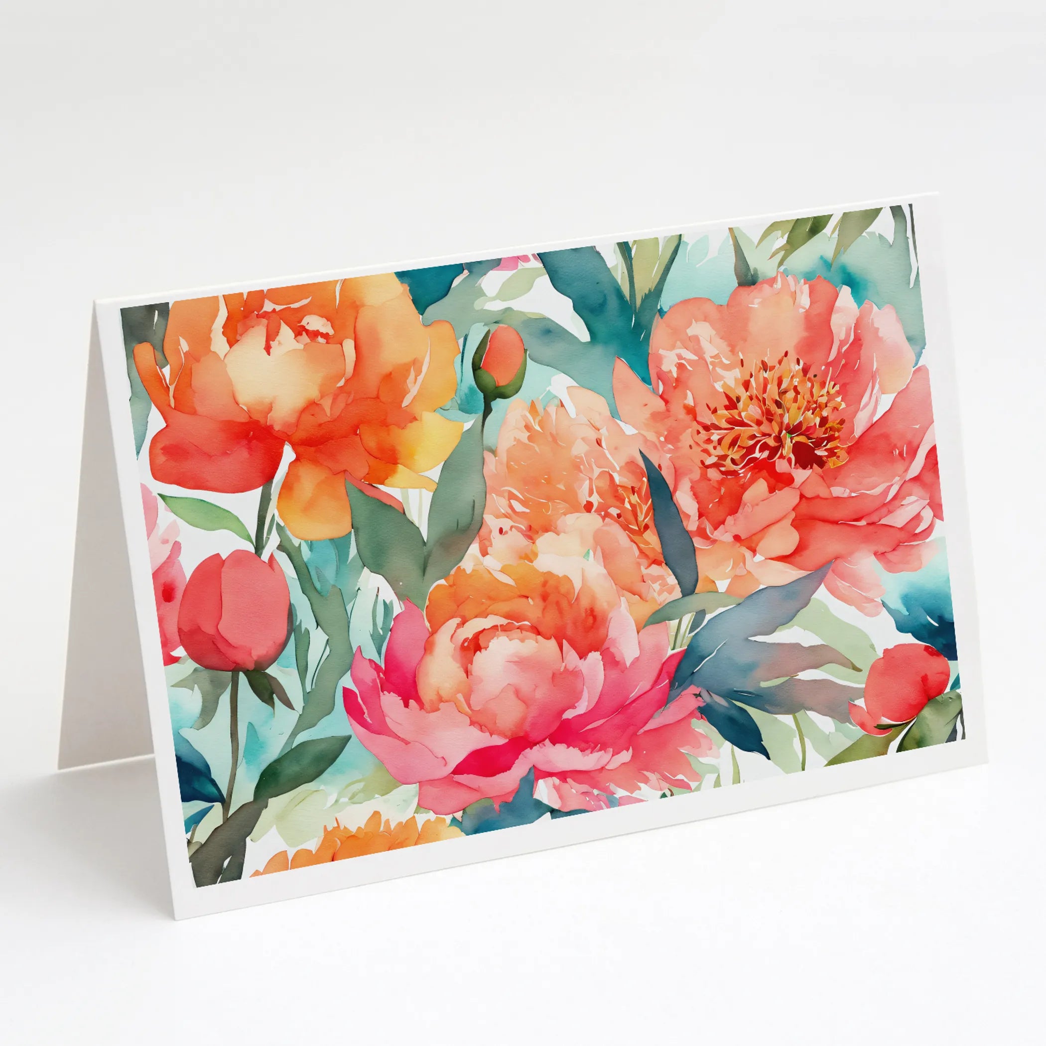Flowers in Watercolor Greeting Cards  - Size: 5X7 | Pack Of: 1 | Collection name: Flowers in watercolor