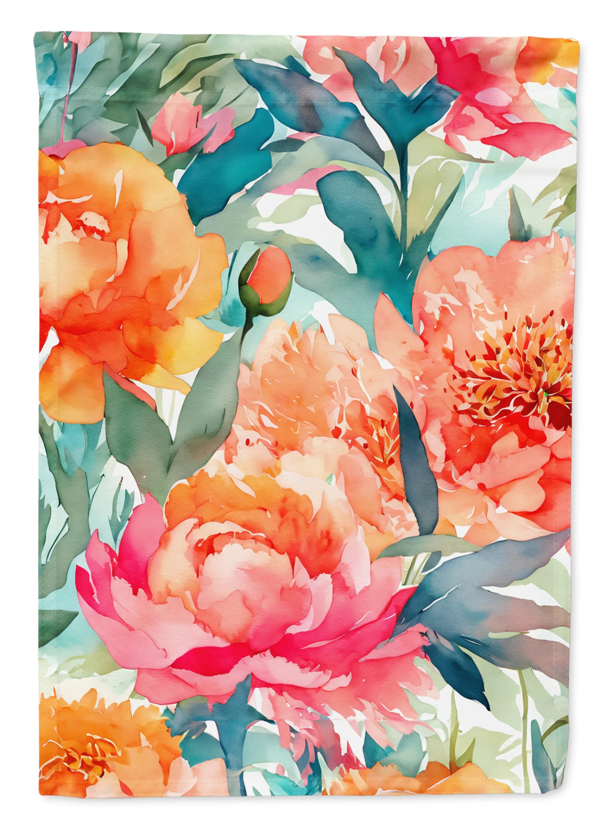Flowers in Watercolor Decorative Flag - Pack Of: 1 | Collection name: Flowers in watercolor