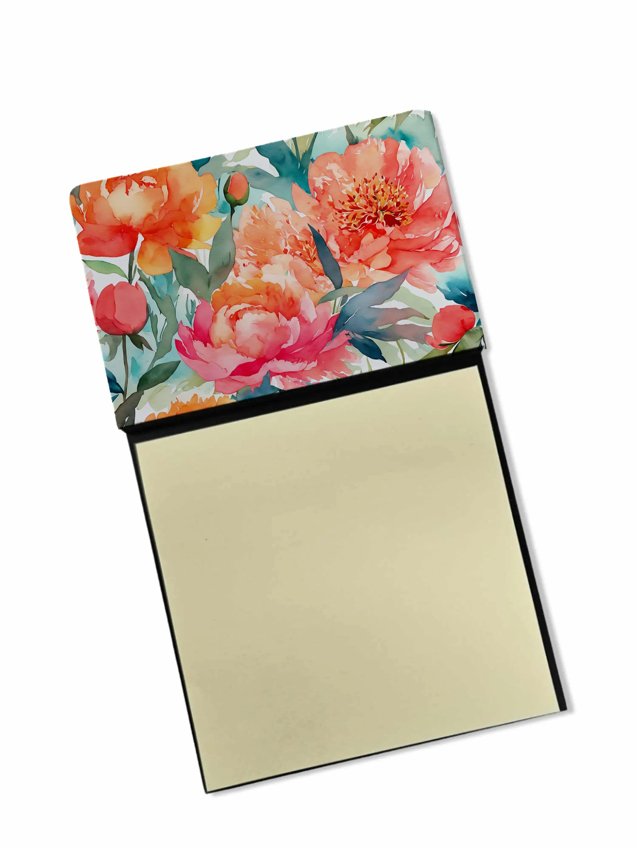 Flowers in Watercolor Sticky Note Holder - Pack Of: 1 | Collection name: Flowers in watercolor