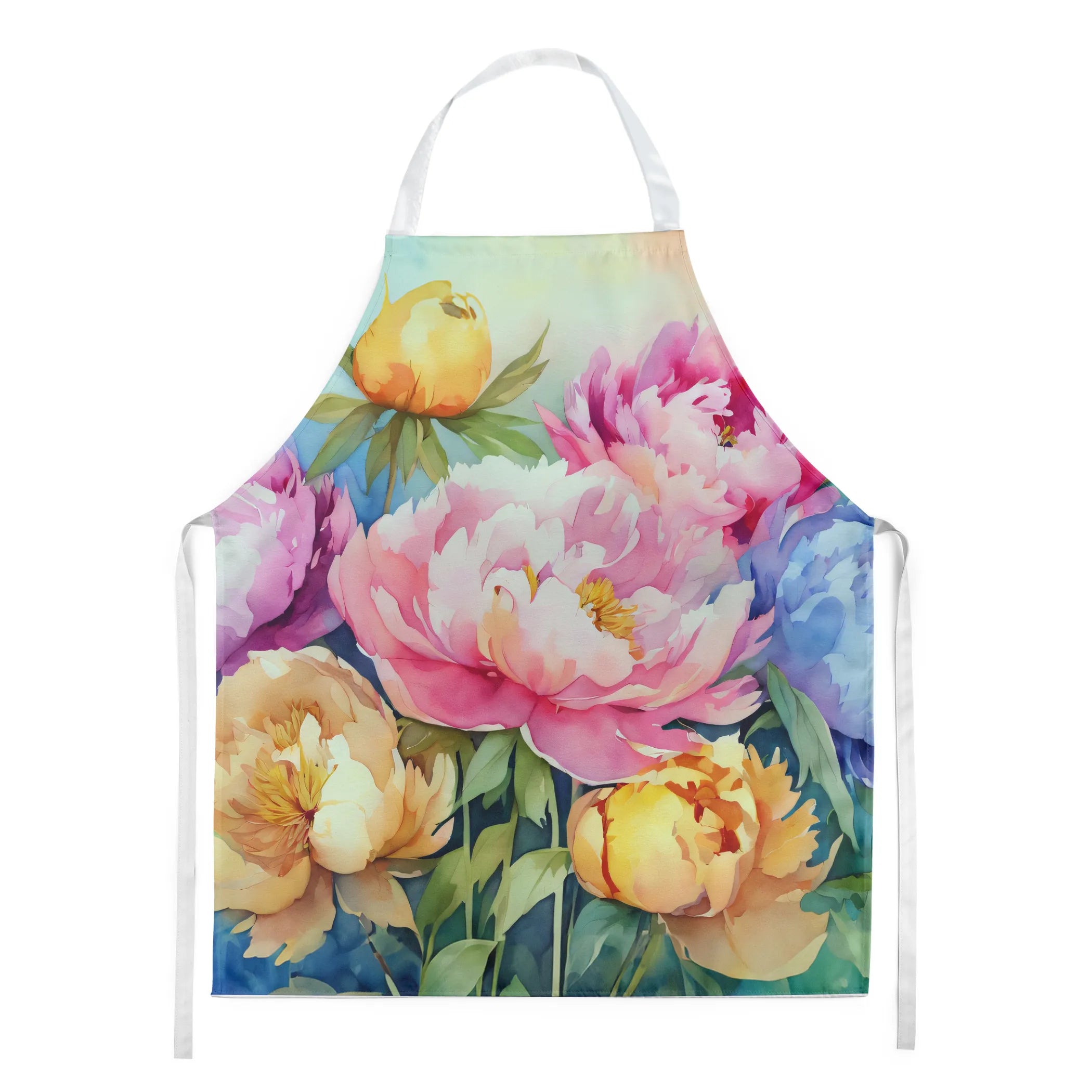 Flowers in Watercolor Apron - Size: LARGE | Pack Of: 1 | Collection name: Flowers in watercolor