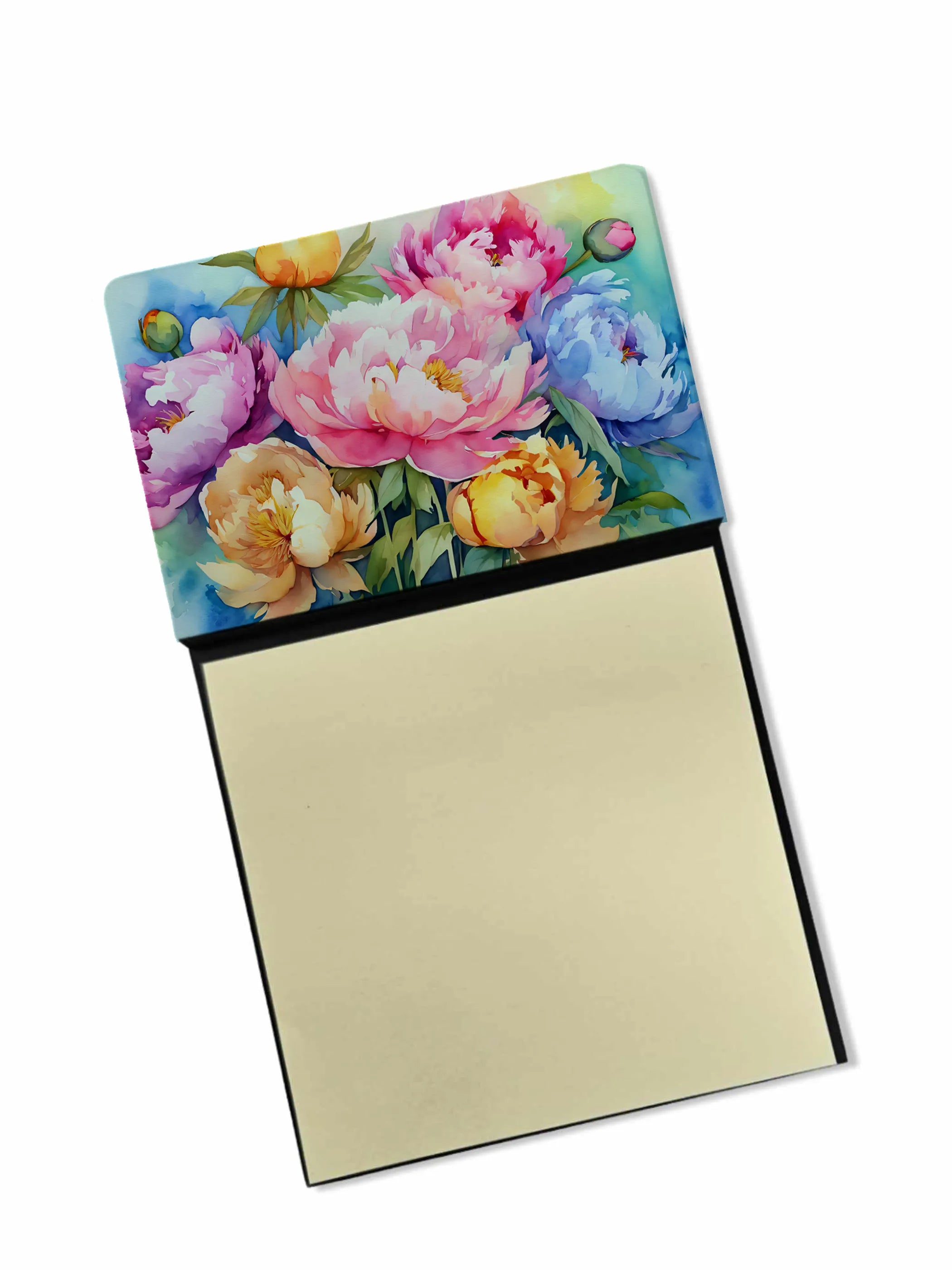 Flowers in Watercolor Sticky Note Holder - Pack Of: 1 | Collection name: Flowers in watercolor
