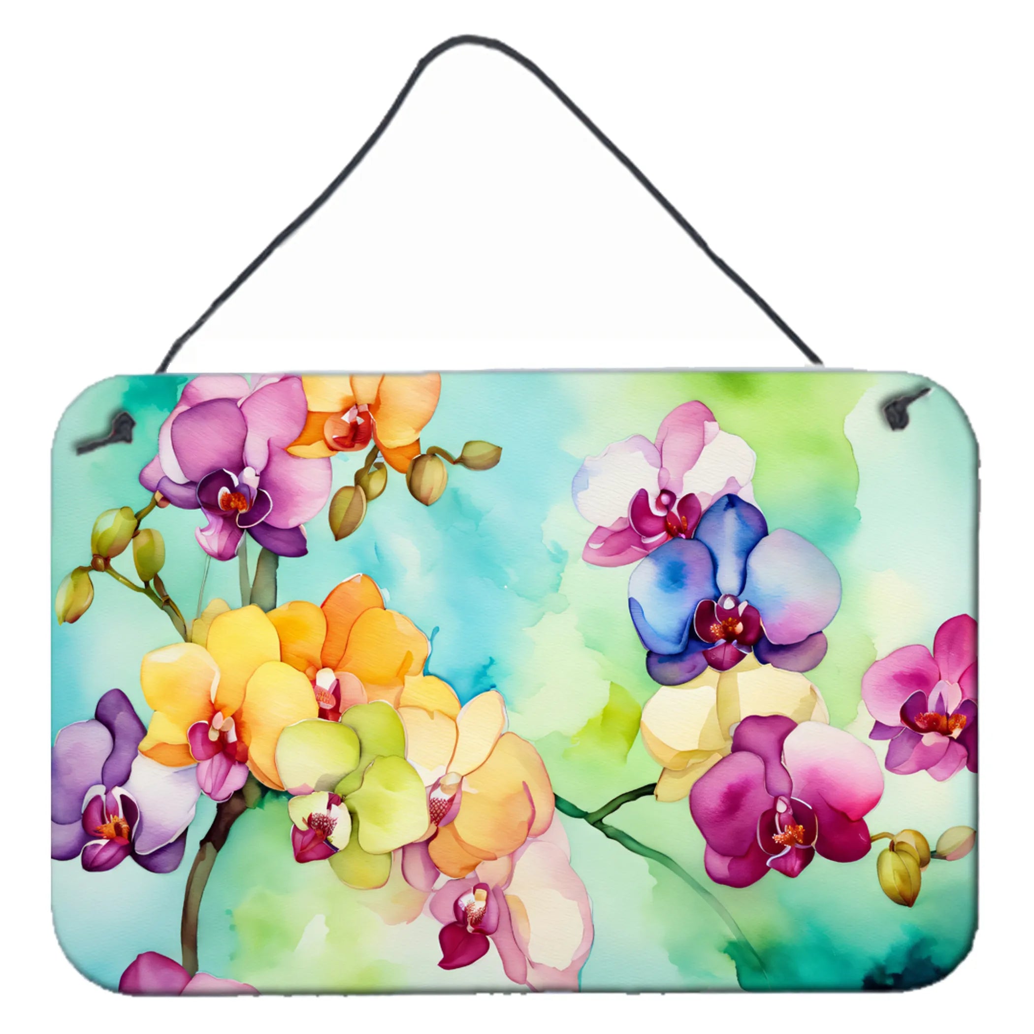 Flowers in Watercolor Wall or Door Hanging Prints - Size: 8HX12W | Pack Of: 1 | Collection name: Flowers in watercolor
