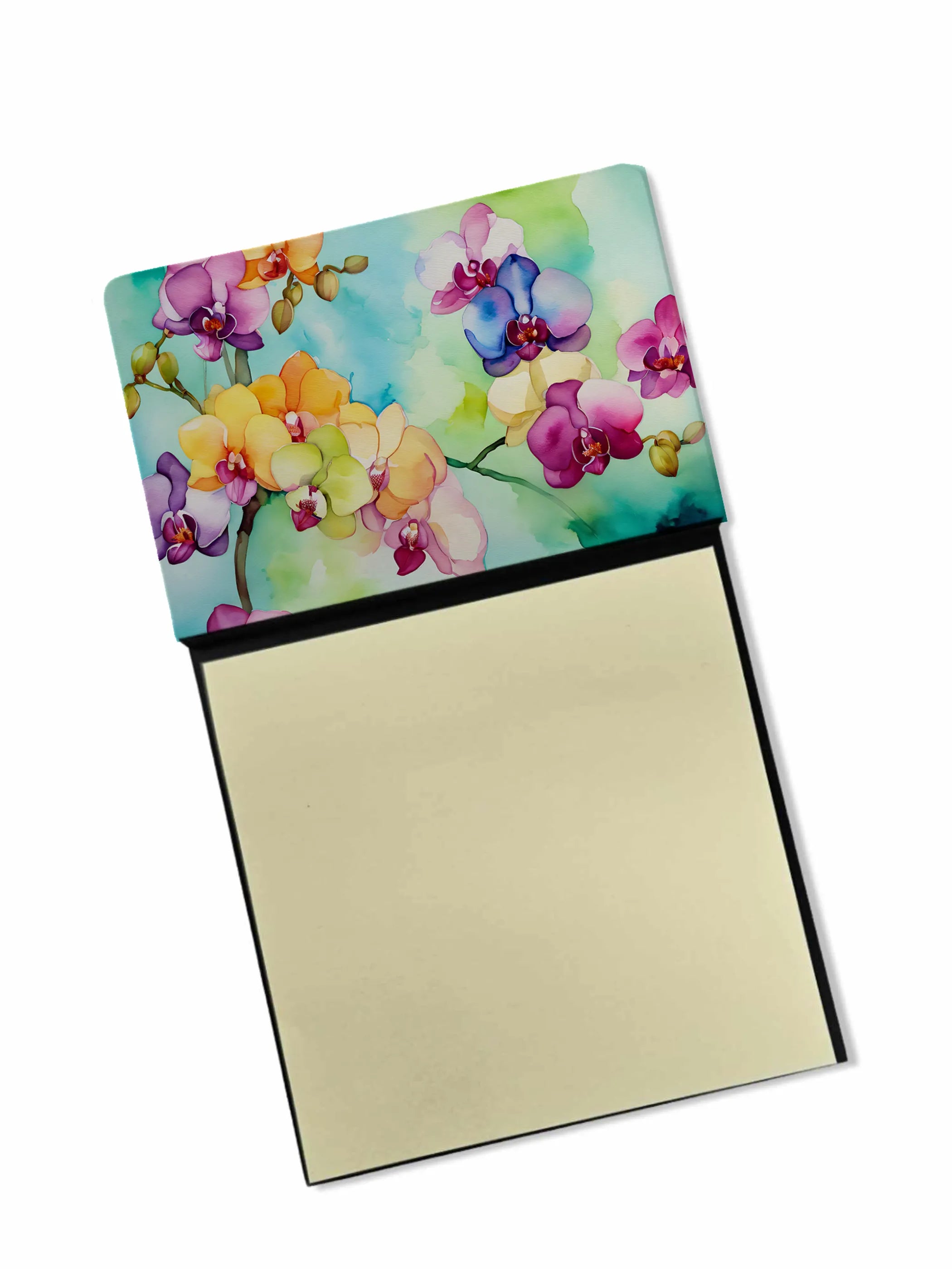 Flowers in Watercolor Sticky Note Holder - Pack Of: 1 | Collection name: Flowers in watercolor